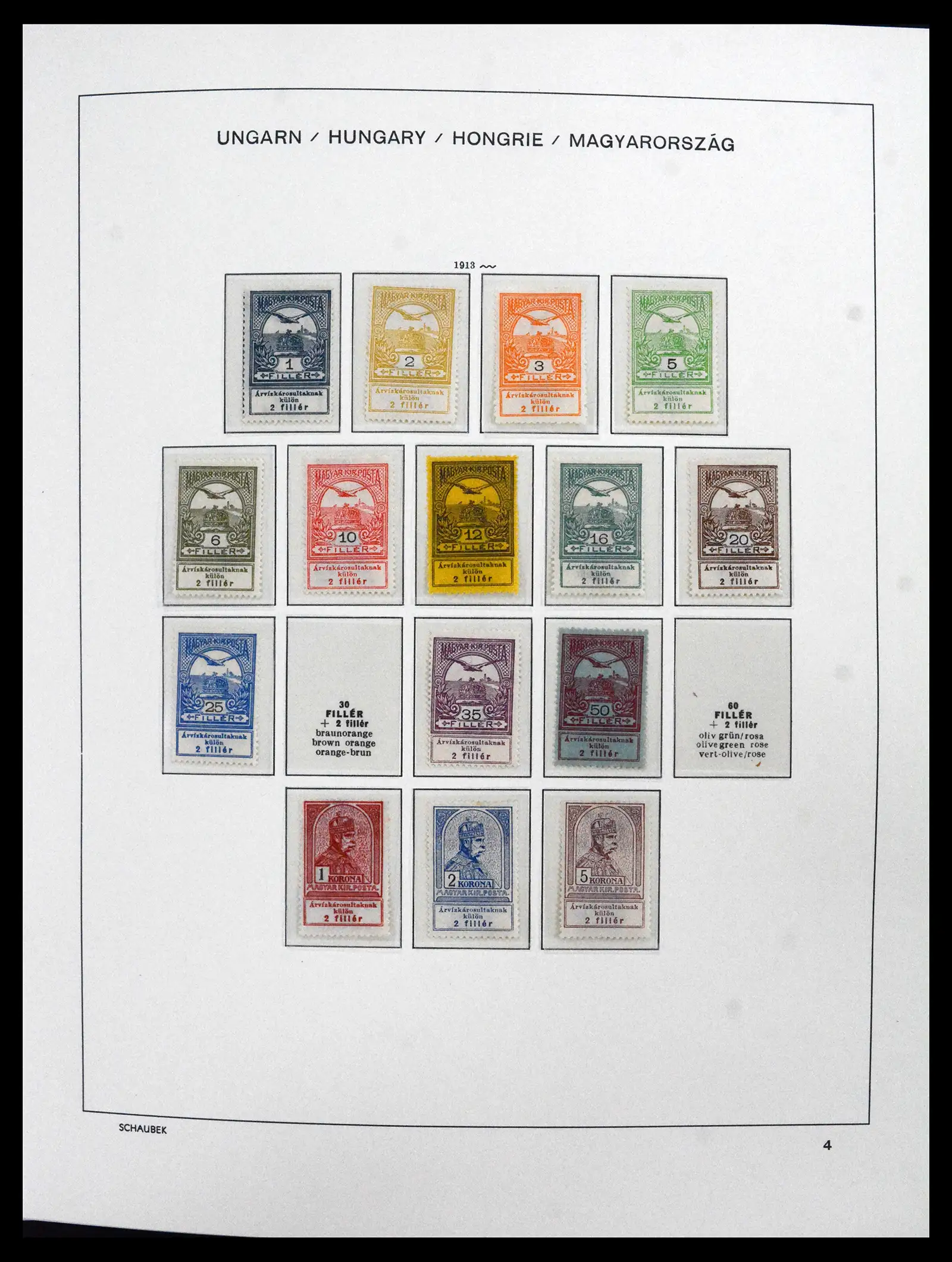 41865 0001 - Postzegelverzameling 41865 Hongarije 1913-2010.