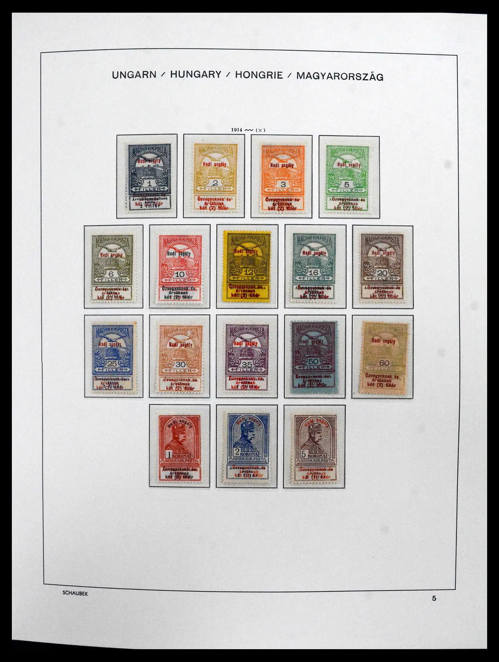 41865 0002 - Postzegelverzameling 41865 Hongarije 1913-2010.