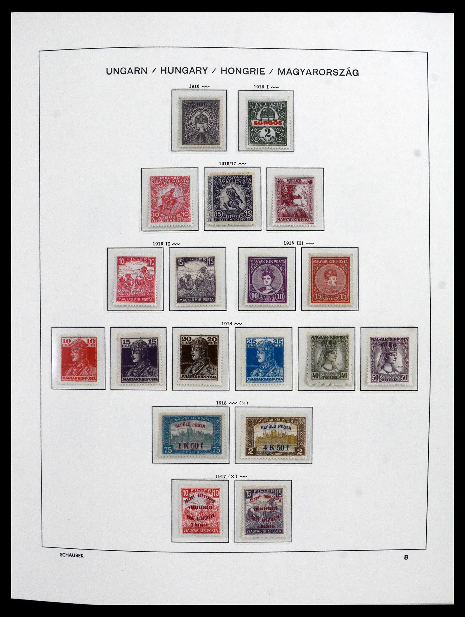 41865 0005 - Postzegelverzameling 41865 Hongarije 1913-2010.
