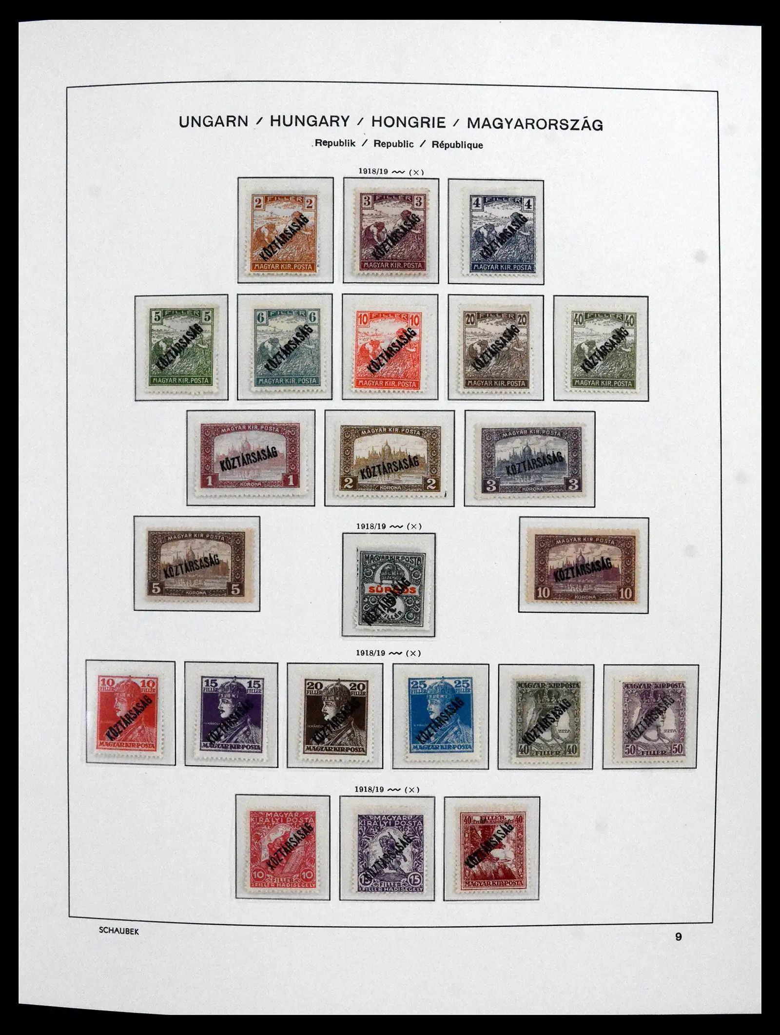 41865 0006 - Postzegelverzameling 41865 Hongarije 1913-2010.