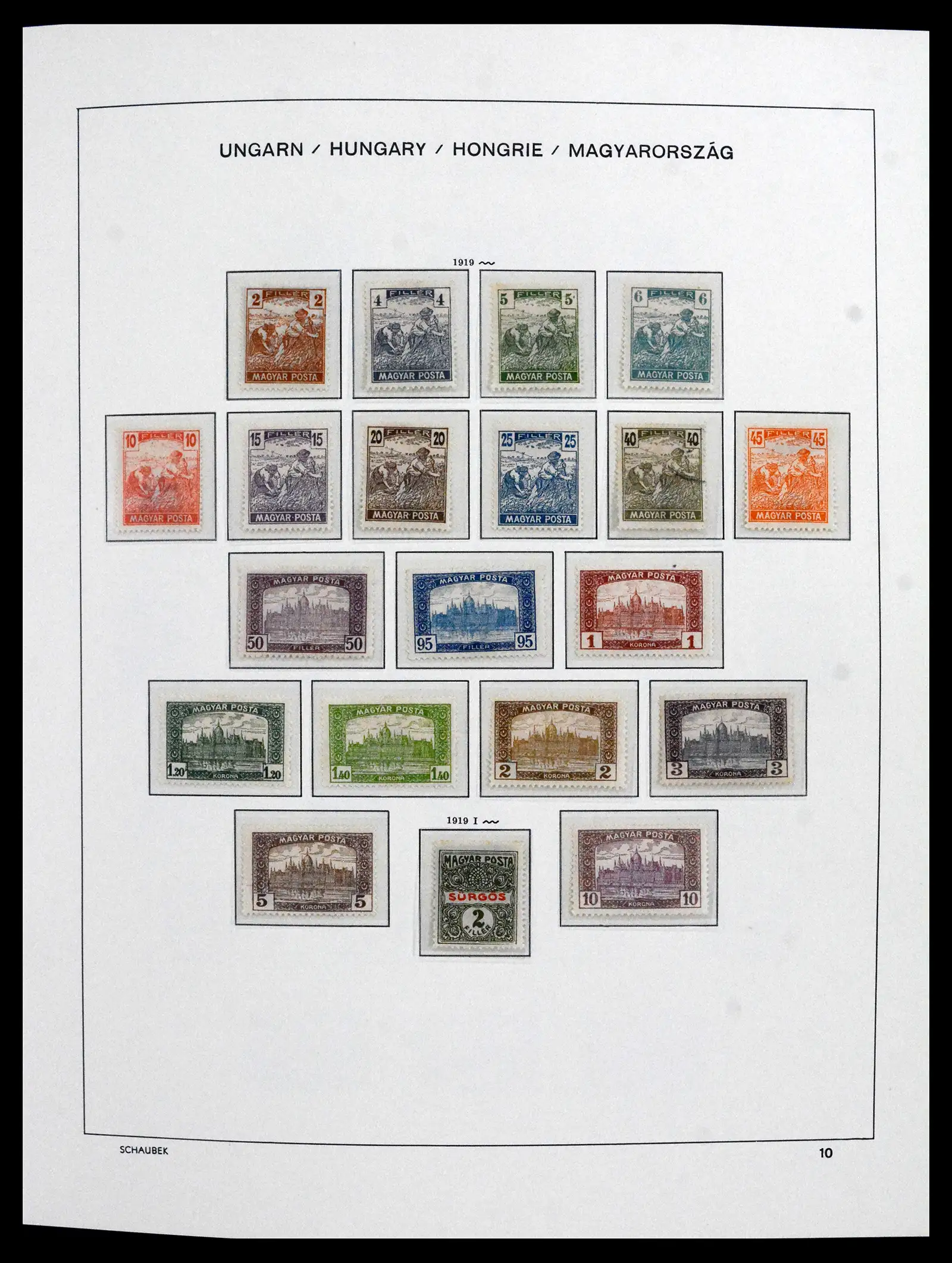 41865 0007 - Postzegelverzameling 41865 Hongarije 1913-2010.