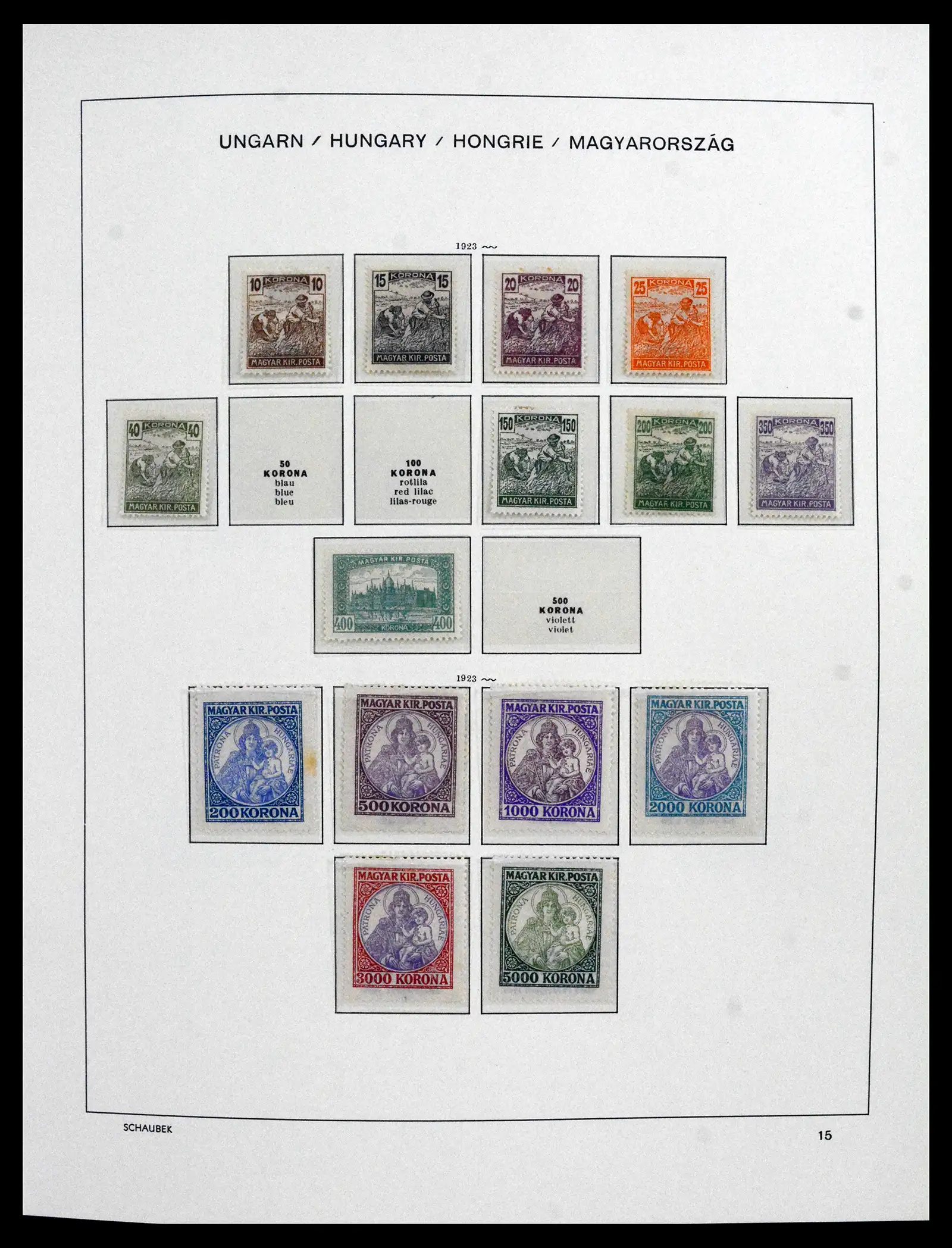 41865 0013 - Postzegelverzameling 41865 Hongarije 1913-2010.