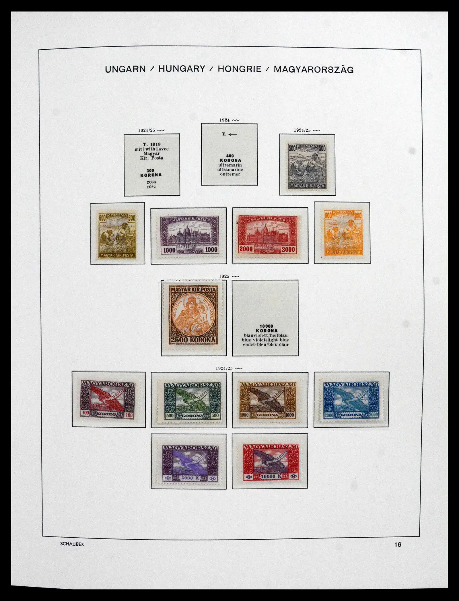 41865 0014 - Postzegelverzameling 41865 Hongarije 1913-2010.
