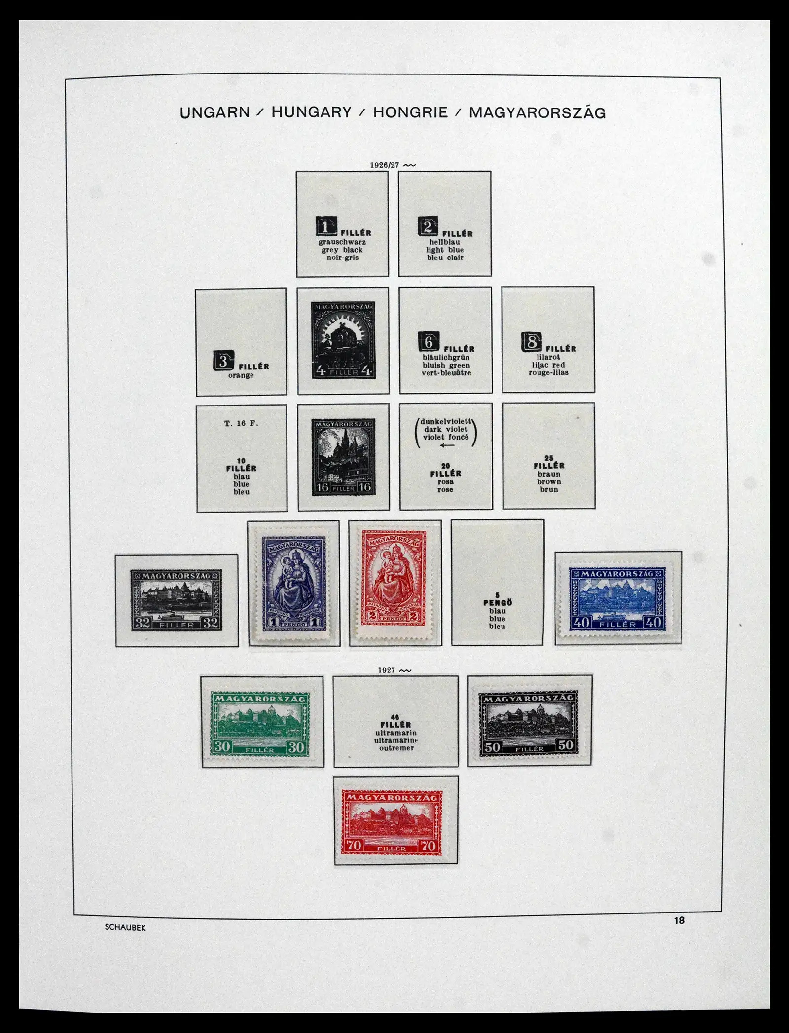 41865 0017 - Postzegelverzameling 41865 Hongarije 1913-2010.