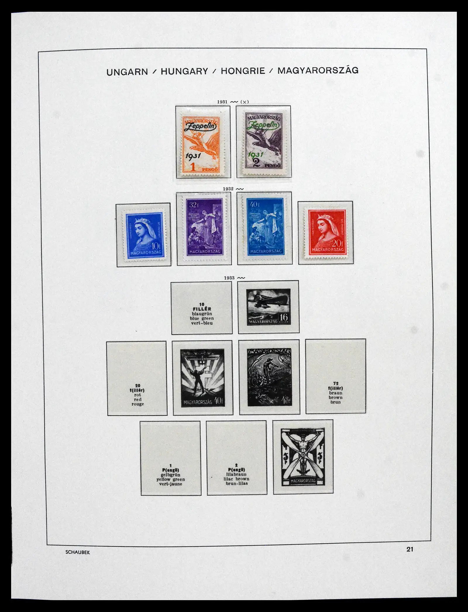 41865 0021 - Postzegelverzameling 41865 Hongarije 1913-2010.