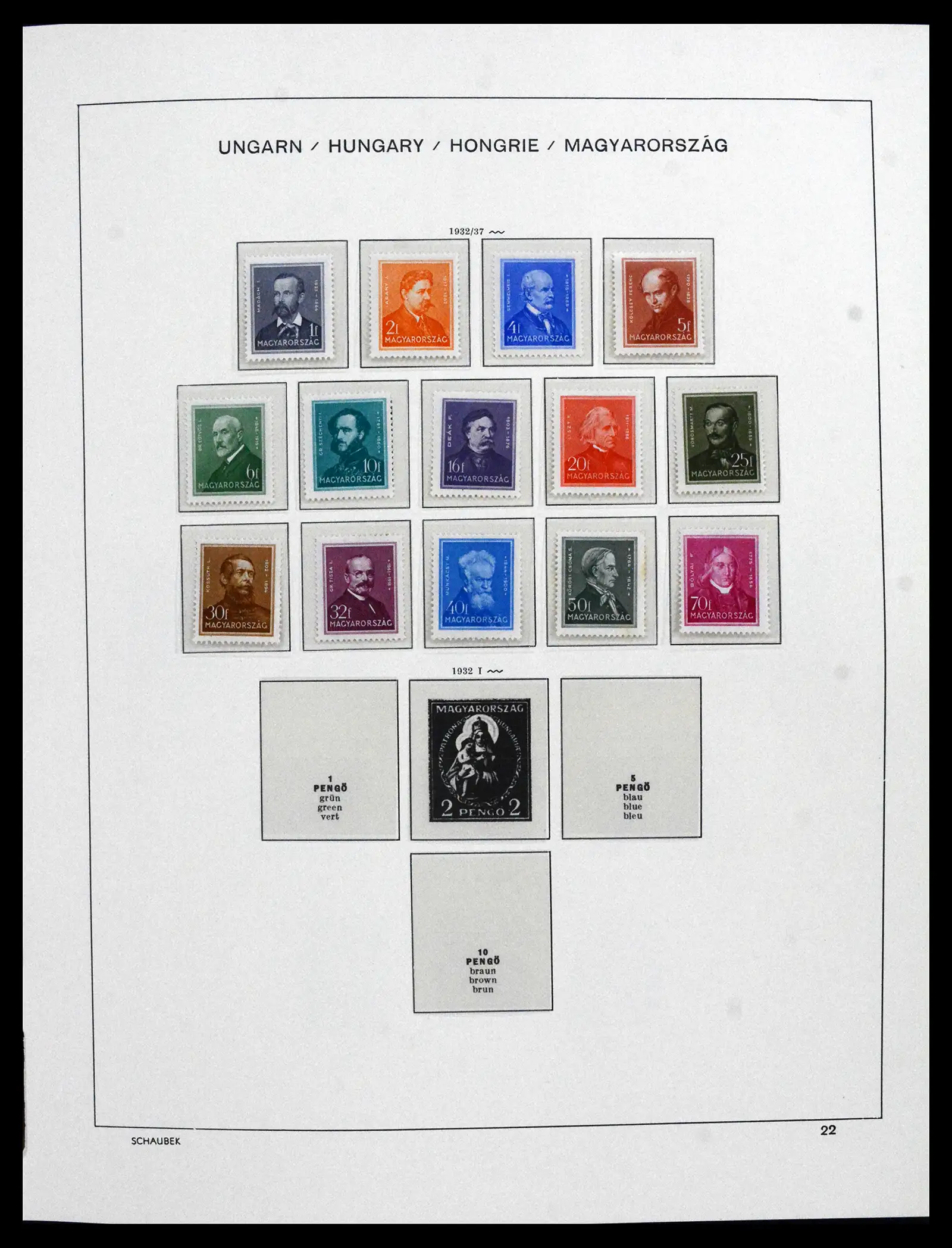41865 0022 - Postzegelverzameling 41865 Hongarije 1913-2010.