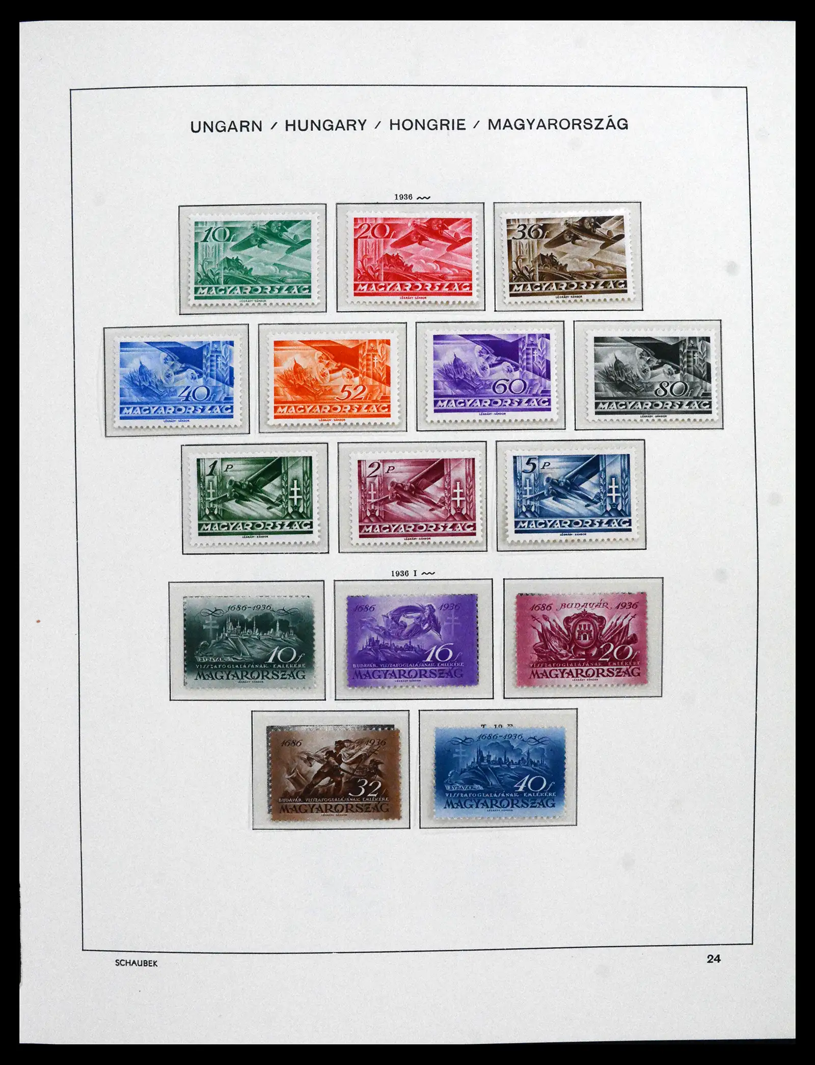 41865 0024 - Postzegelverzameling 41865 Hongarije 1913-2010.