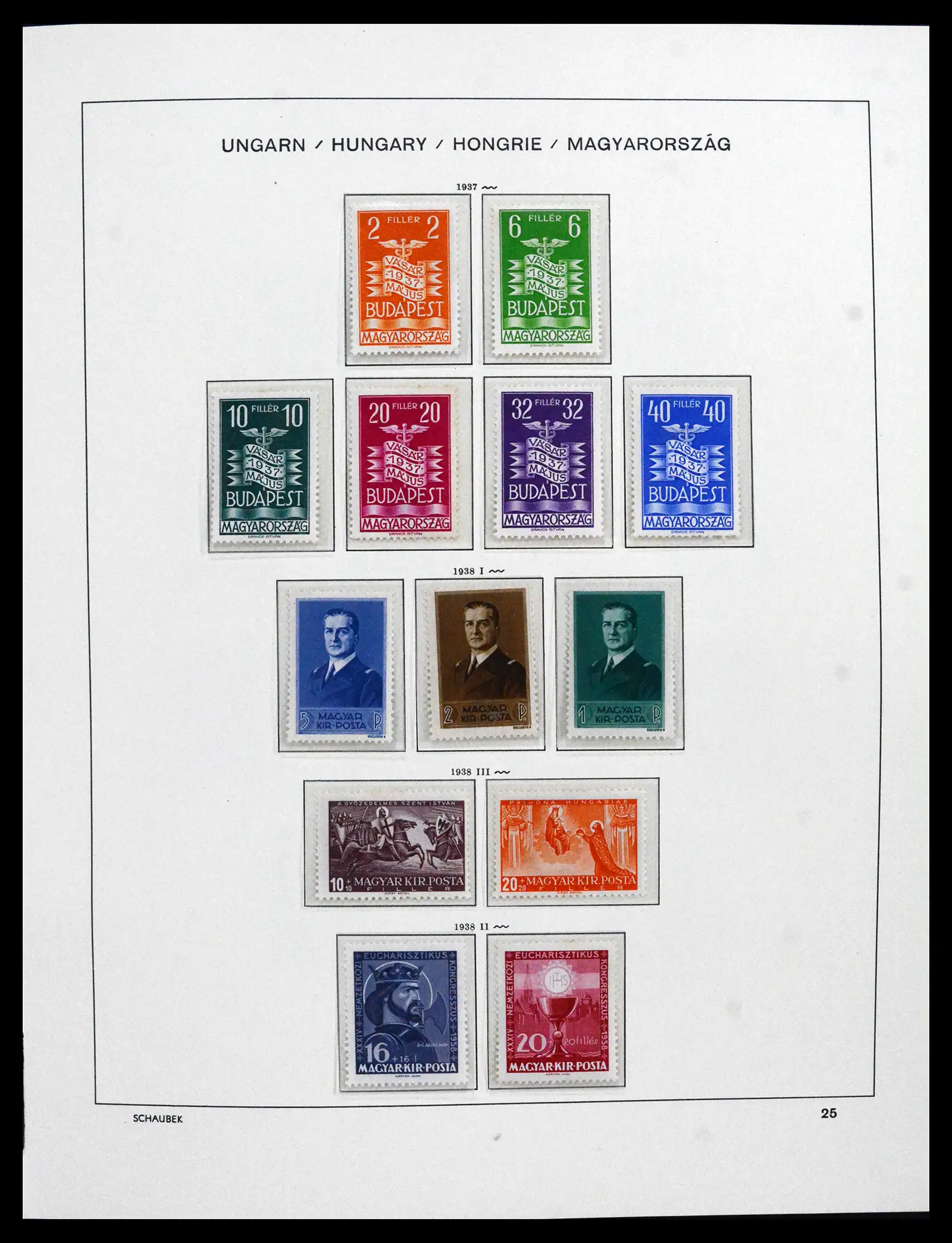 41865 0025 - Postzegelverzameling 41865 Hongarije 1913-2010.