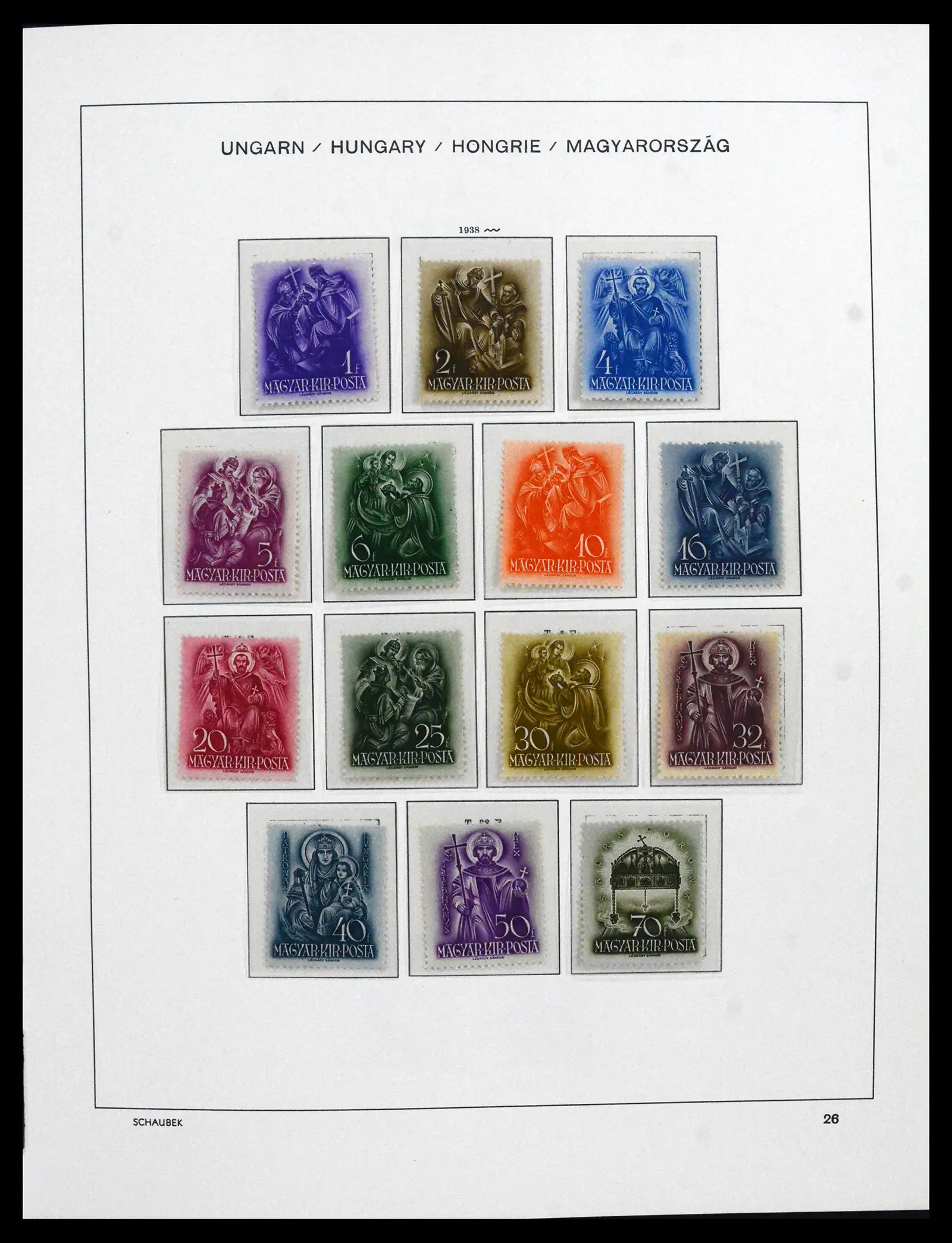 41865 0026 - Postzegelverzameling 41865 Hongarije 1913-2010.