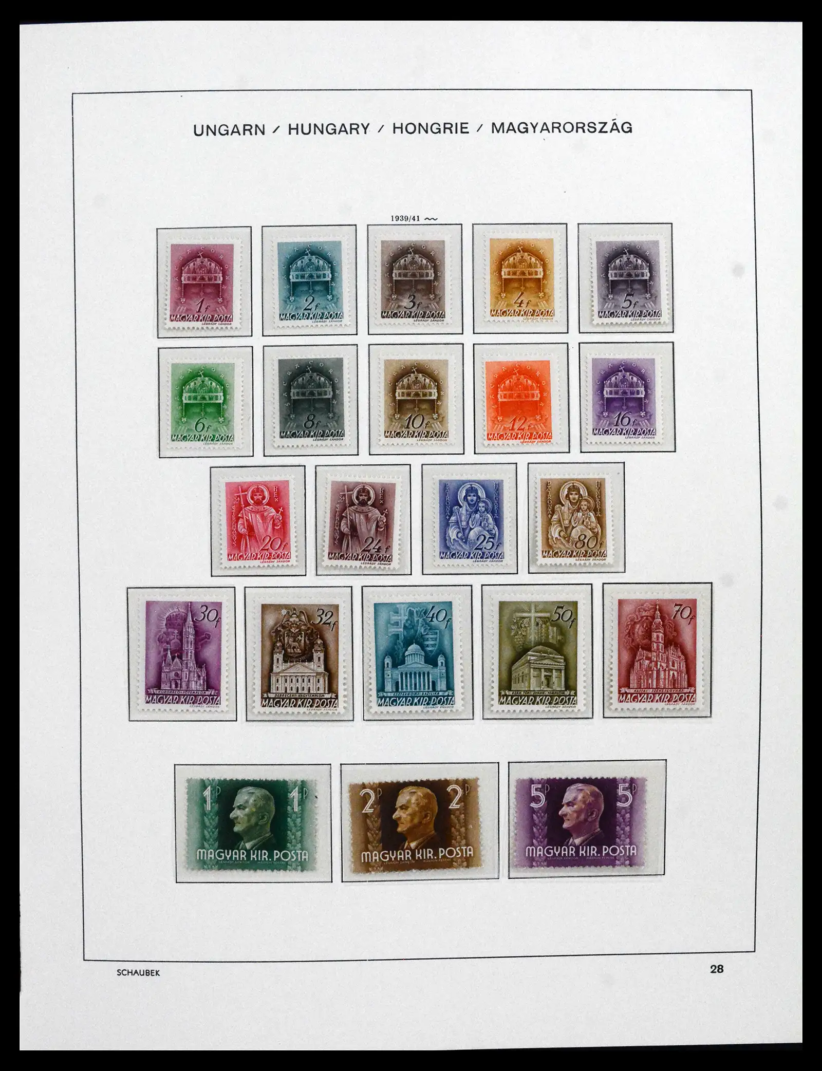 41865 0028 - Postzegelverzameling 41865 Hongarije 1913-2010.
