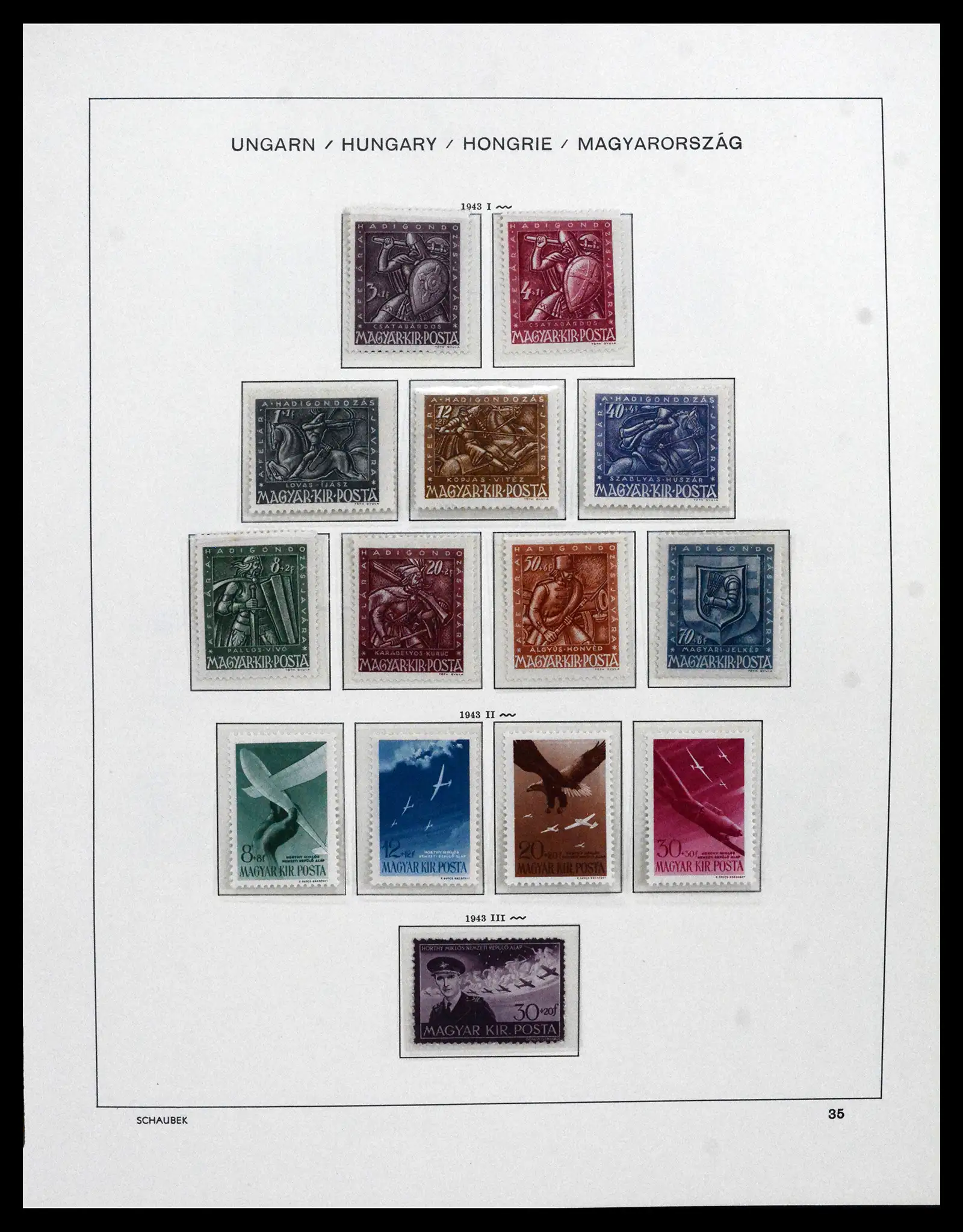41865 0036 - Postzegelverzameling 41865 Hongarije 1913-2010.