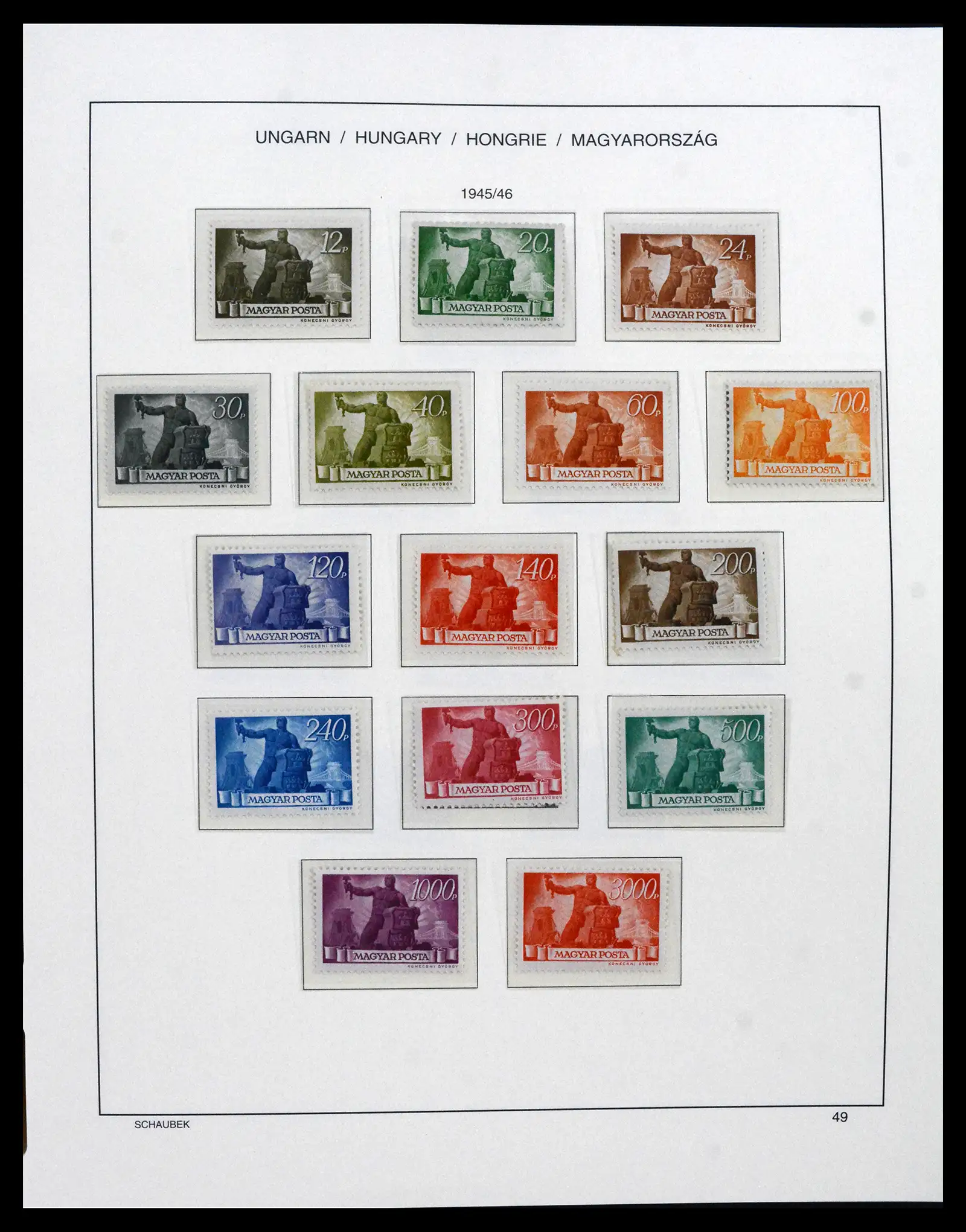 41865 0042 - Postzegelverzameling 41865 Hongarije 1913-2010.