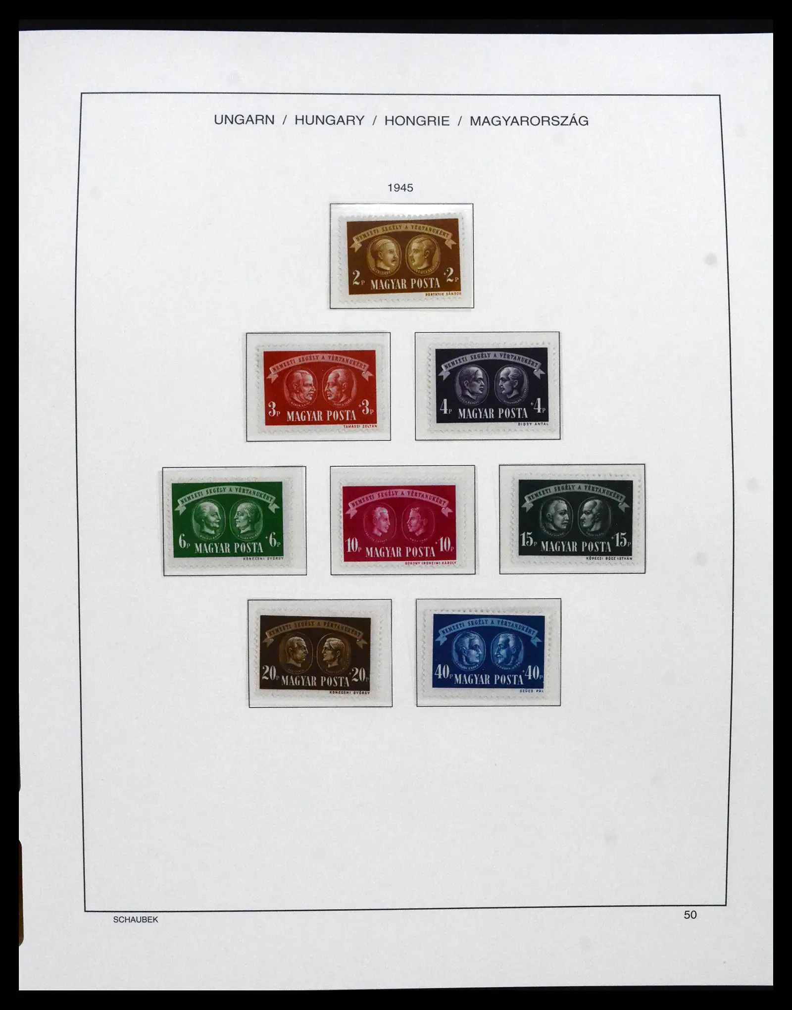 41865 0043 - Postzegelverzameling 41865 Hongarije 1913-2010.