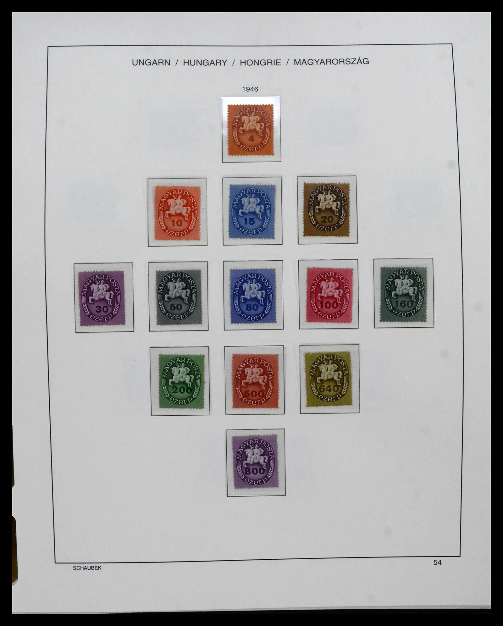 41865 0047 - Postzegelverzameling 41865 Hongarije 1913-2010.