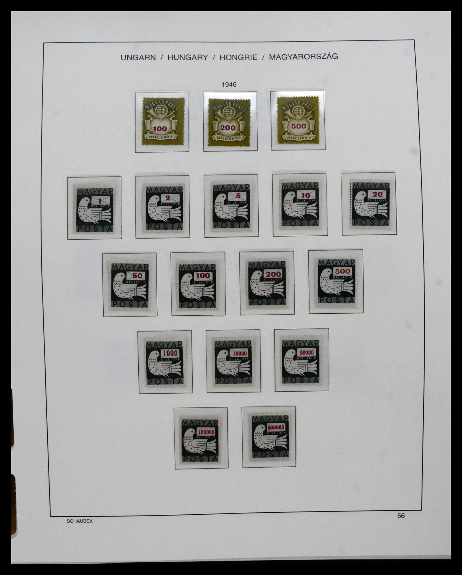 41865 0049 - Postzegelverzameling 41865 Hongarije 1913-2010.