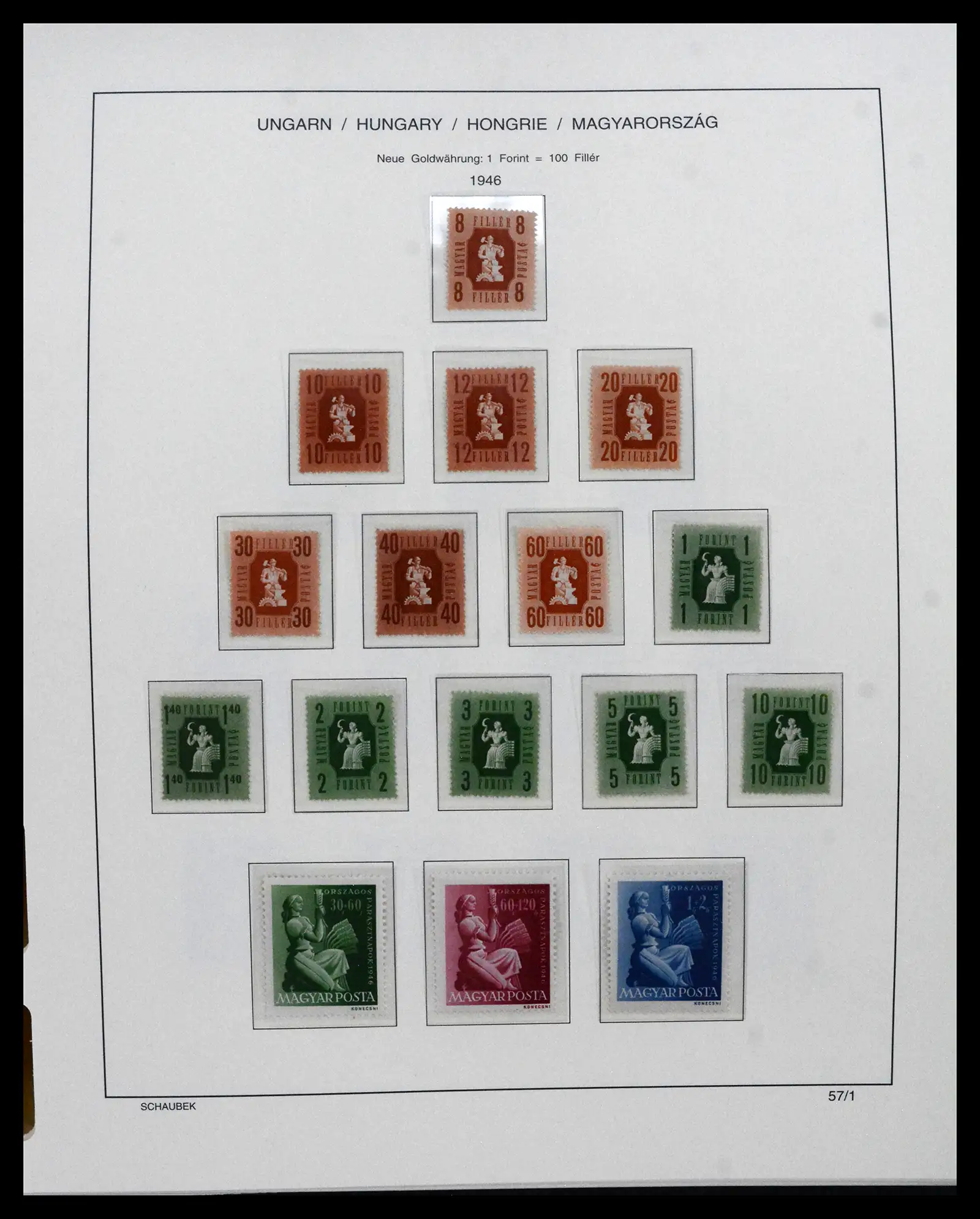 41865 0051 - Postzegelverzameling 41865 Hongarije 1913-2010.