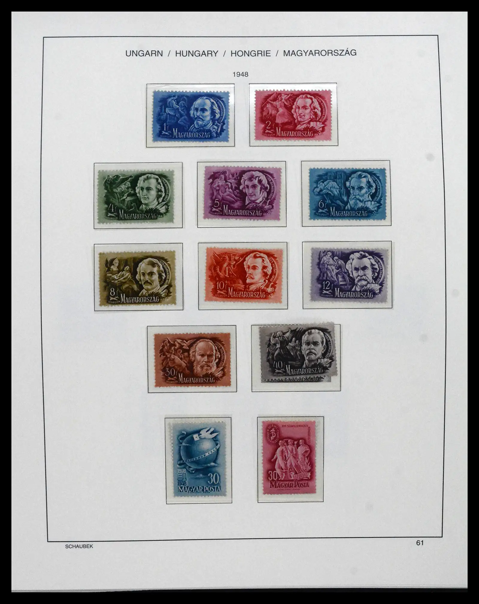 41865 0056 - Postzegelverzameling 41865 Hongarije 1913-2010.