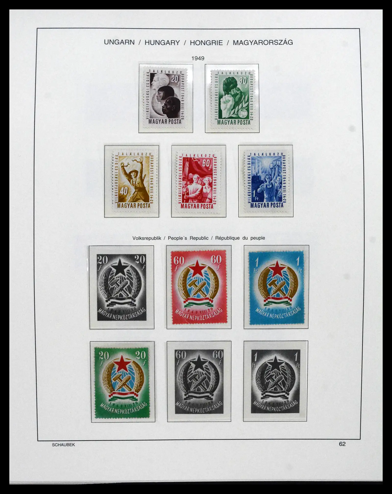 41865 0058 - Postzegelverzameling 41865 Hongarije 1913-2010.