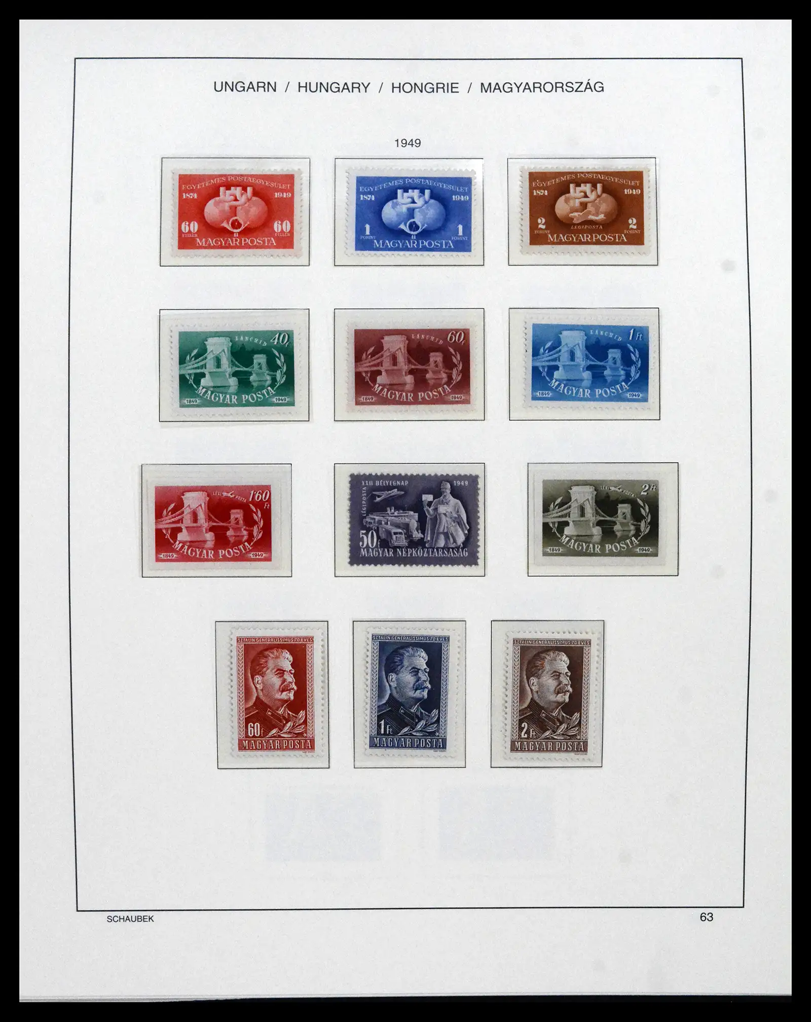41865 0059 - Postzegelverzameling 41865 Hongarije 1913-2010.