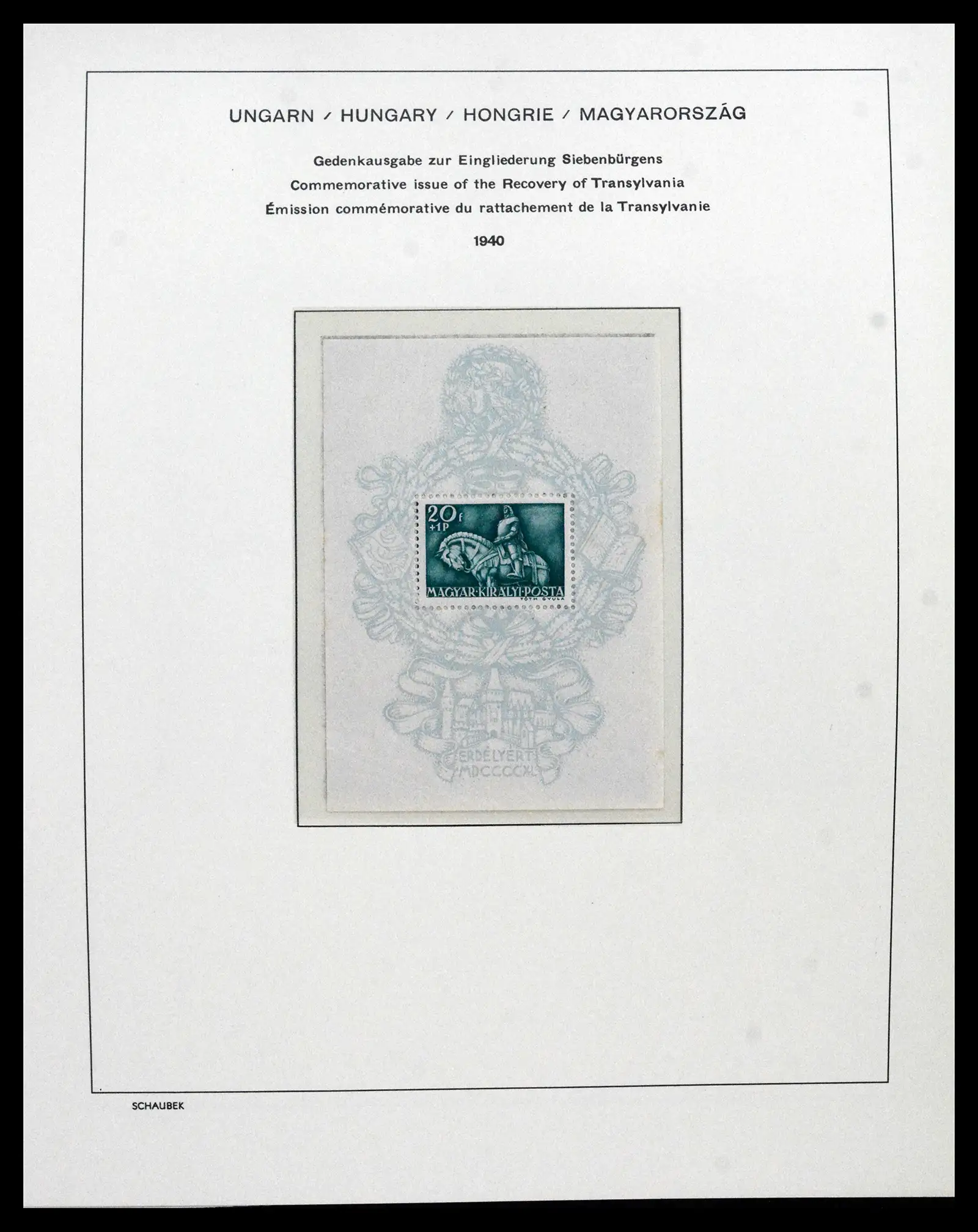 41865 0068 - Postzegelverzameling 41865 Hongarije 1913-2010.