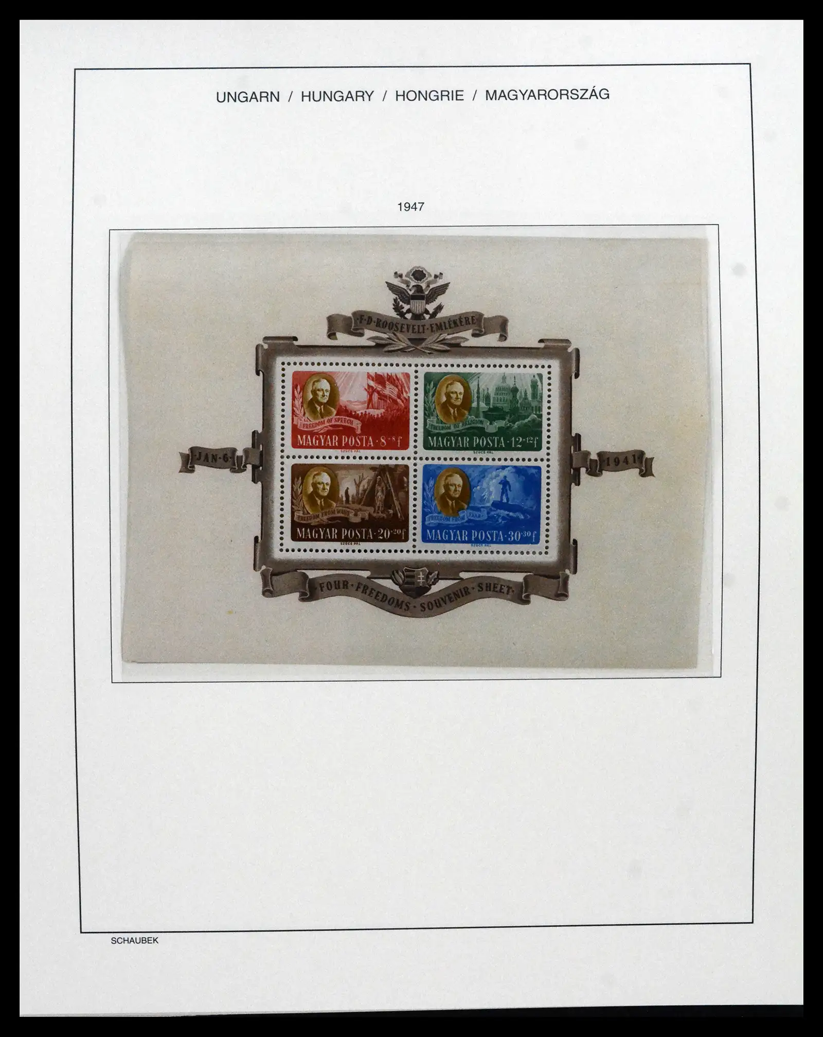 41865 0069 - Postzegelverzameling 41865 Hongarije 1913-2010.