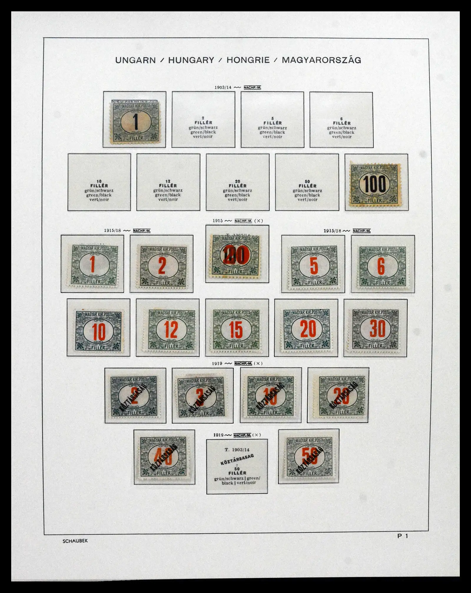 41865 0077 - Postzegelverzameling 41865 Hongarije 1913-2010.