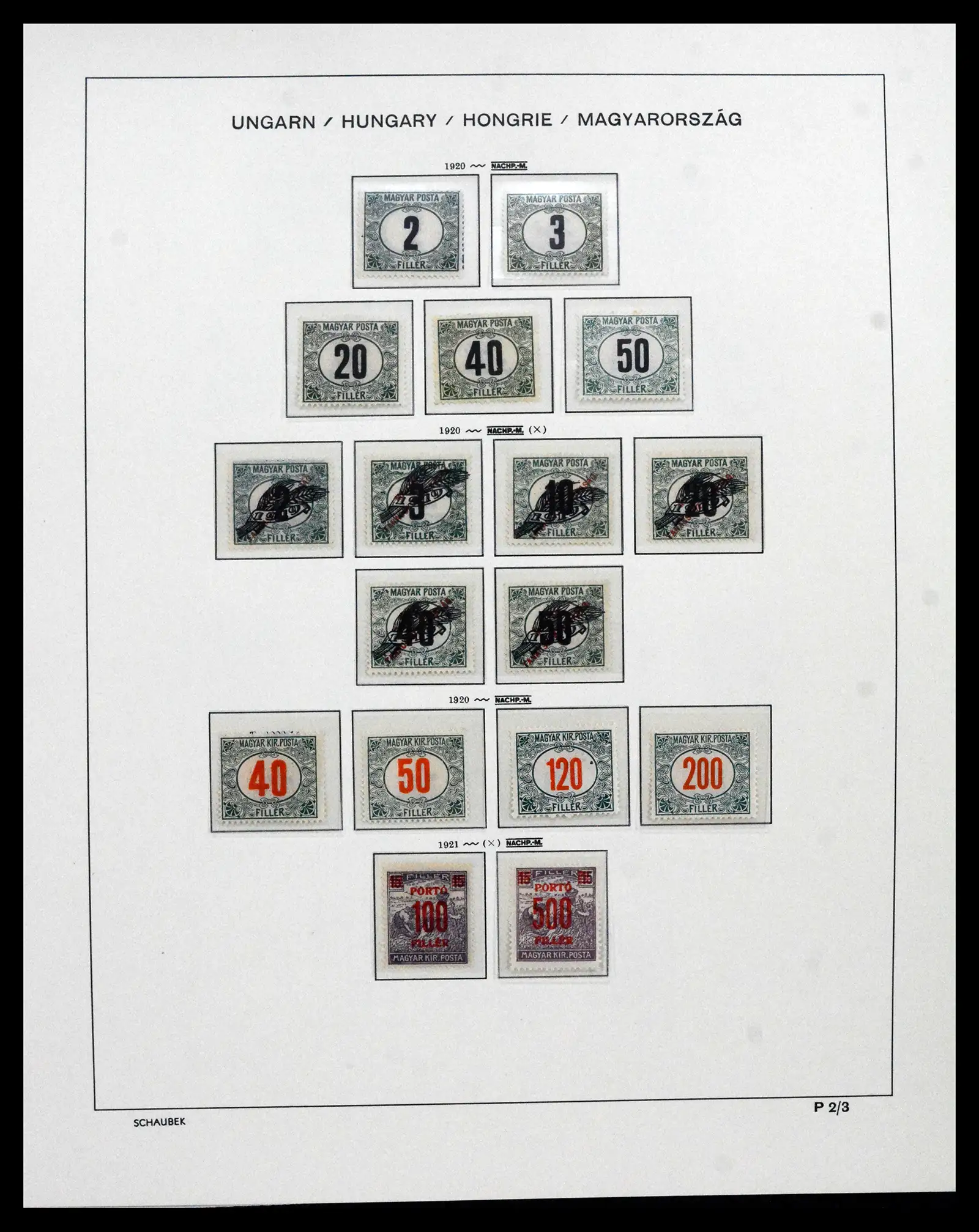 41865 0080 - Postzegelverzameling 41865 Hongarije 1913-2010.