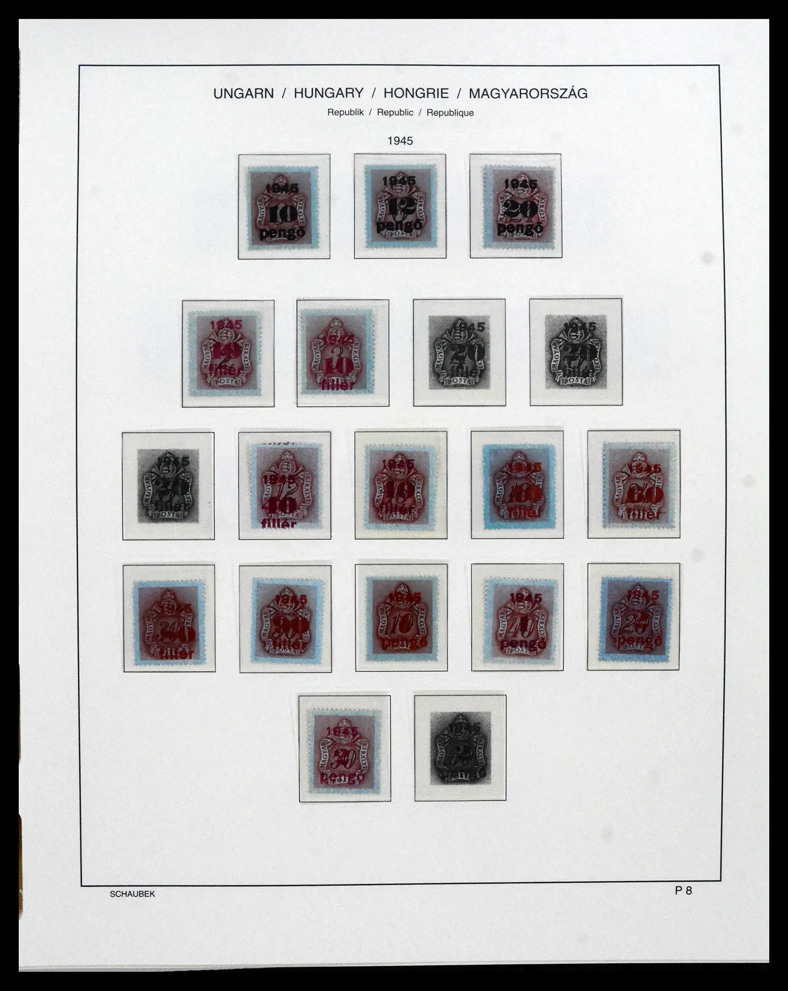 41865 0086 - Postzegelverzameling 41865 Hongarije 1913-2010.