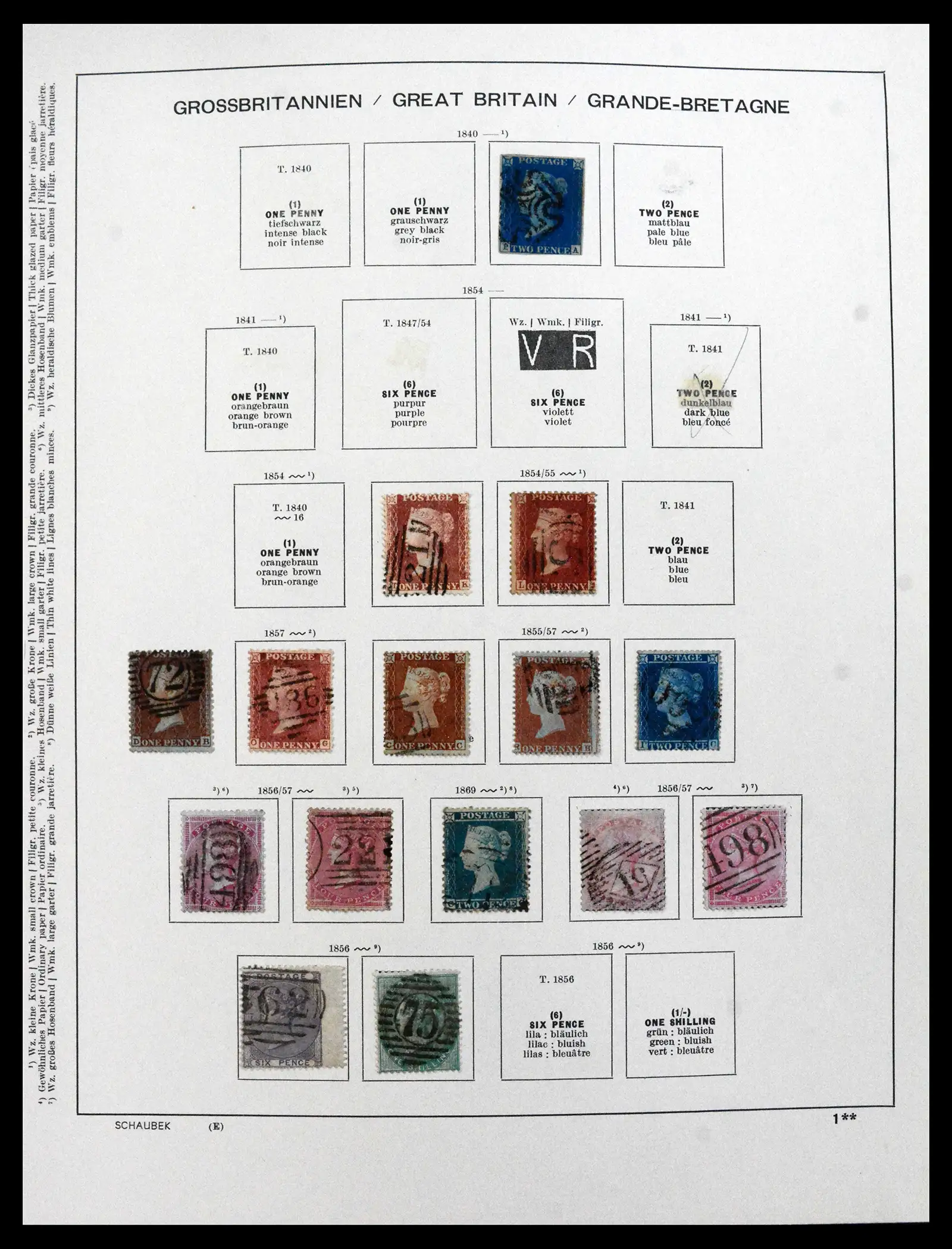 41867 0002 - Stamp collection 41867 Great Britain 1840-1981.