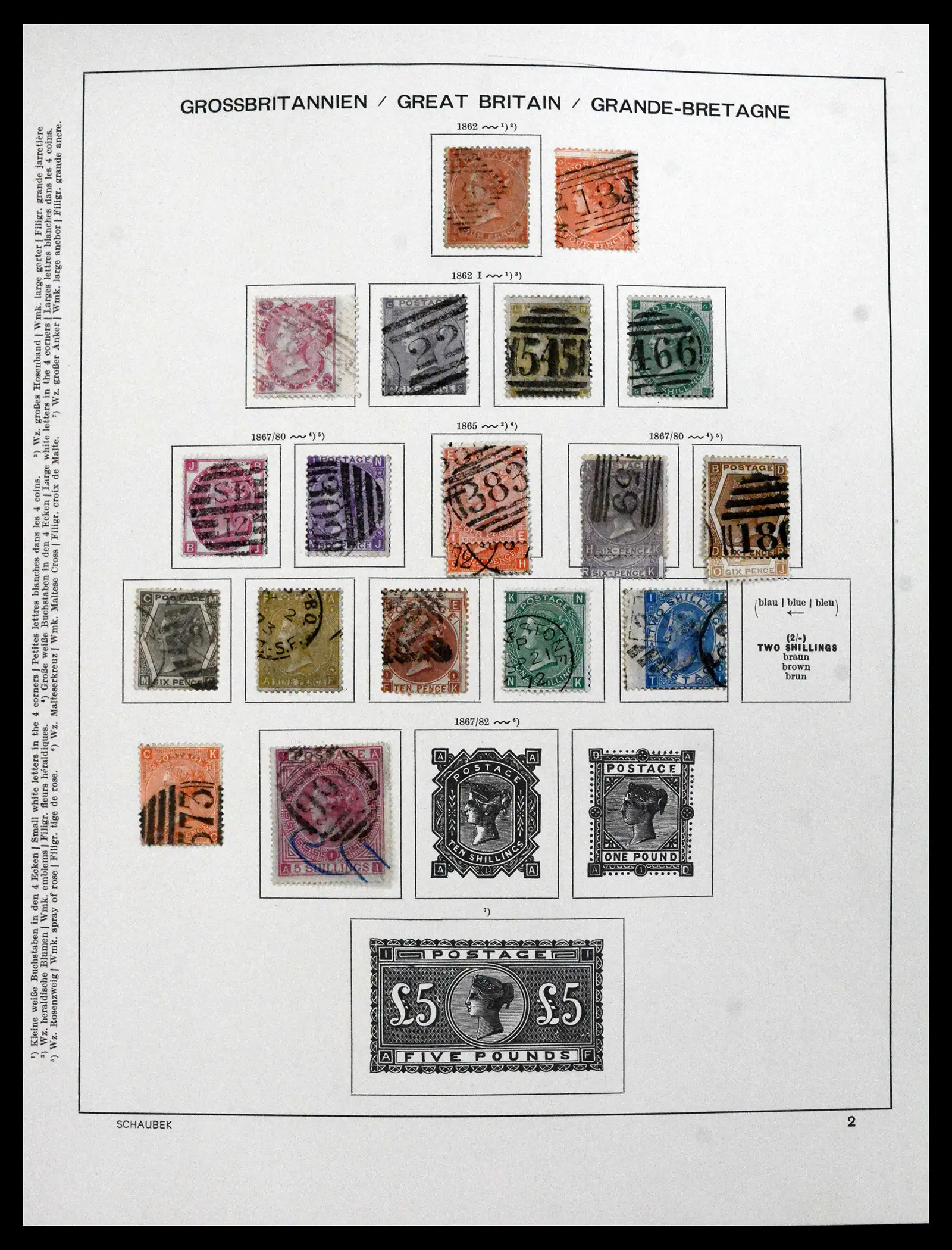 41867 0003 - Stamp collection 41867 Great Britain 1840-1981.