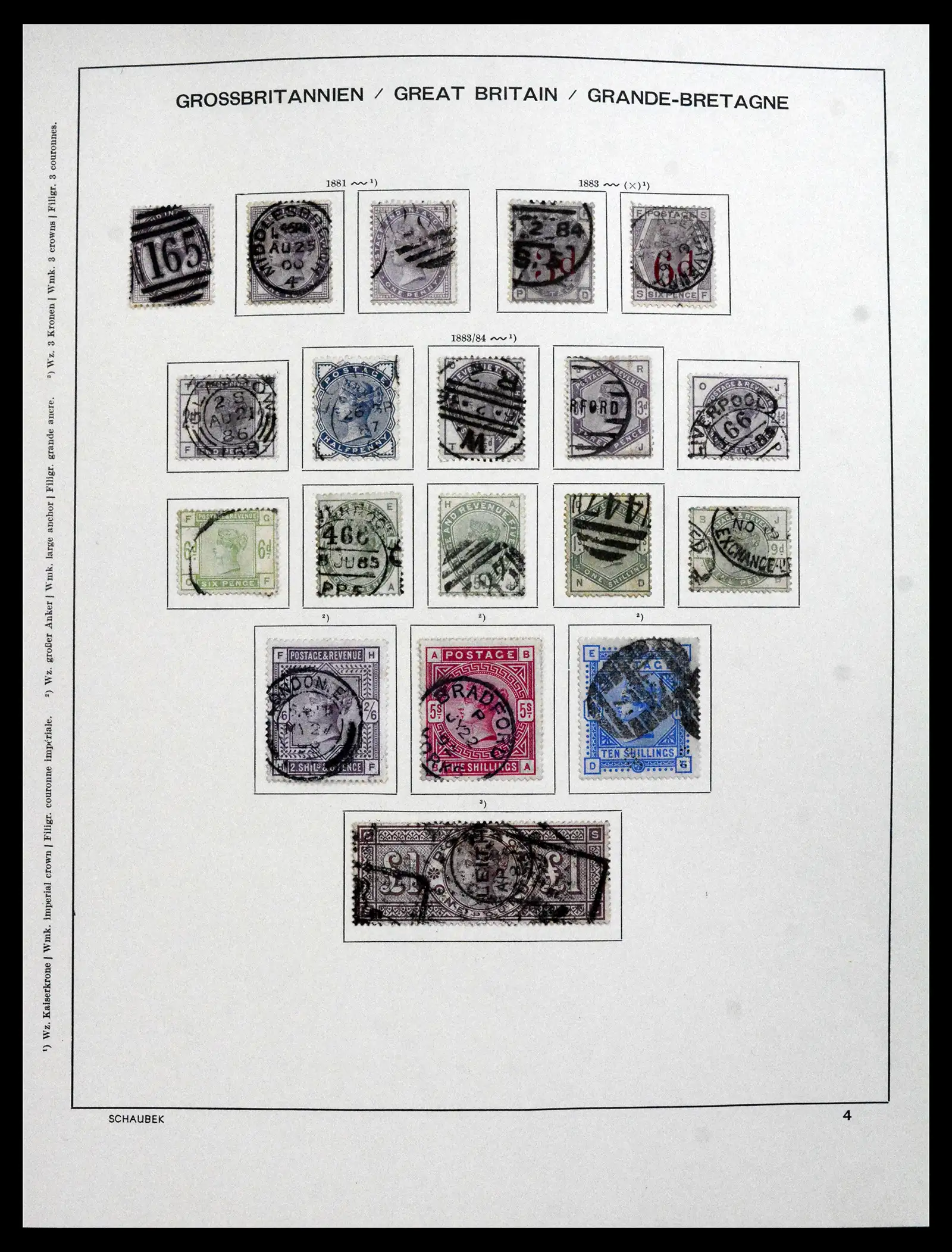 41867 0005 - Stamp collection 41867 Great Britain 1840-1981.