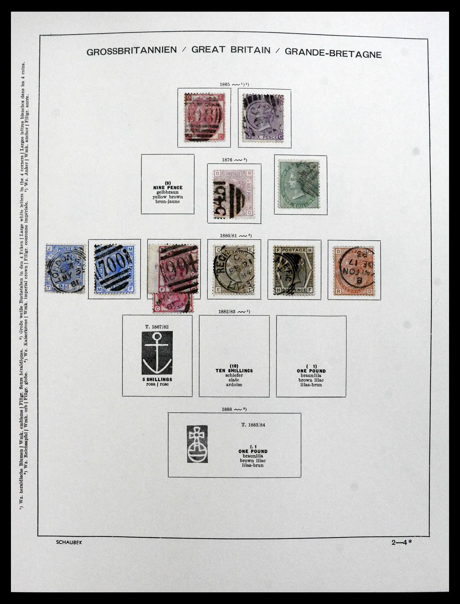 41867 0006 - Stamp collection 41867 Great Britain 1840-1981.