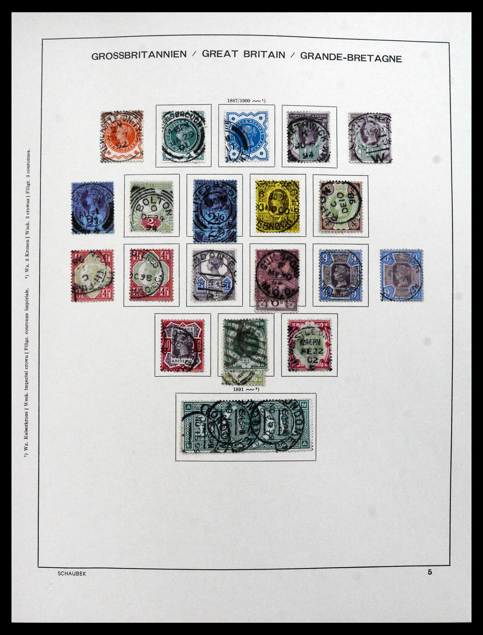 41867 0007 - Stamp collection 41867 Great Britain 1840-1981.