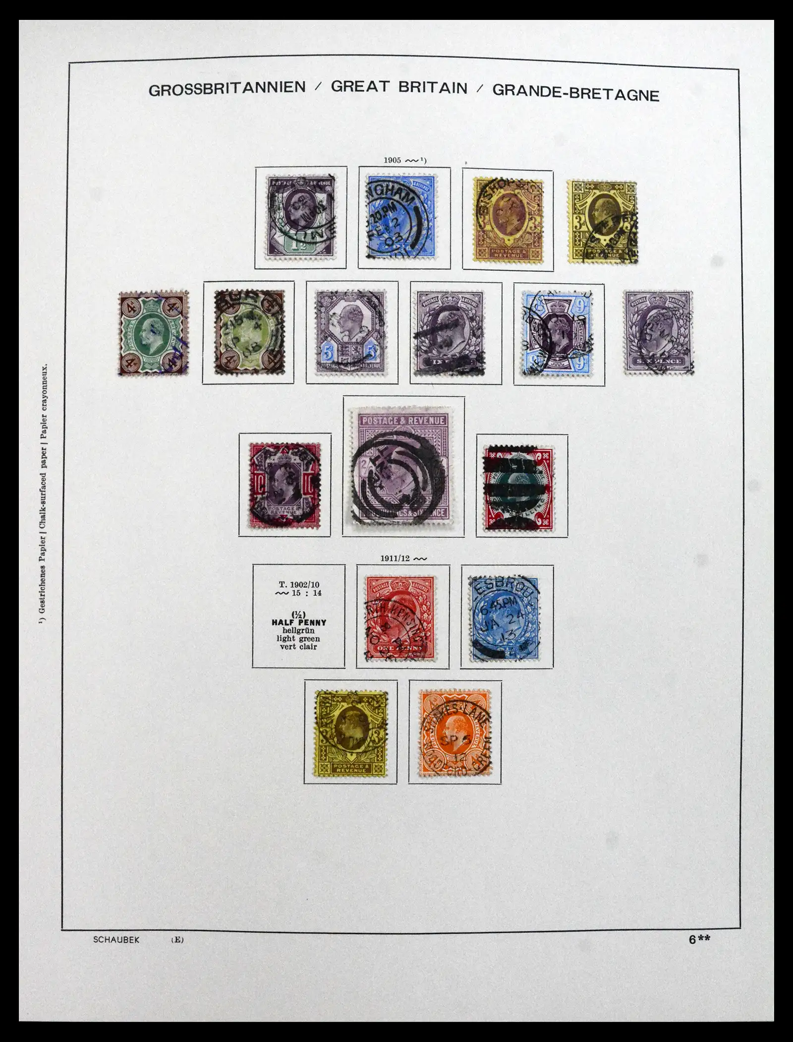 41867 0009 - Stamp collection 41867 Great Britain 1840-1981.