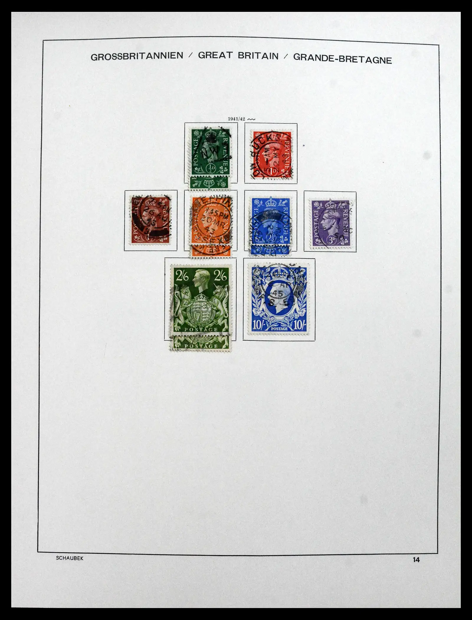 41867 0016 - Stamp collection 41867 Great Britain 1840-1981.