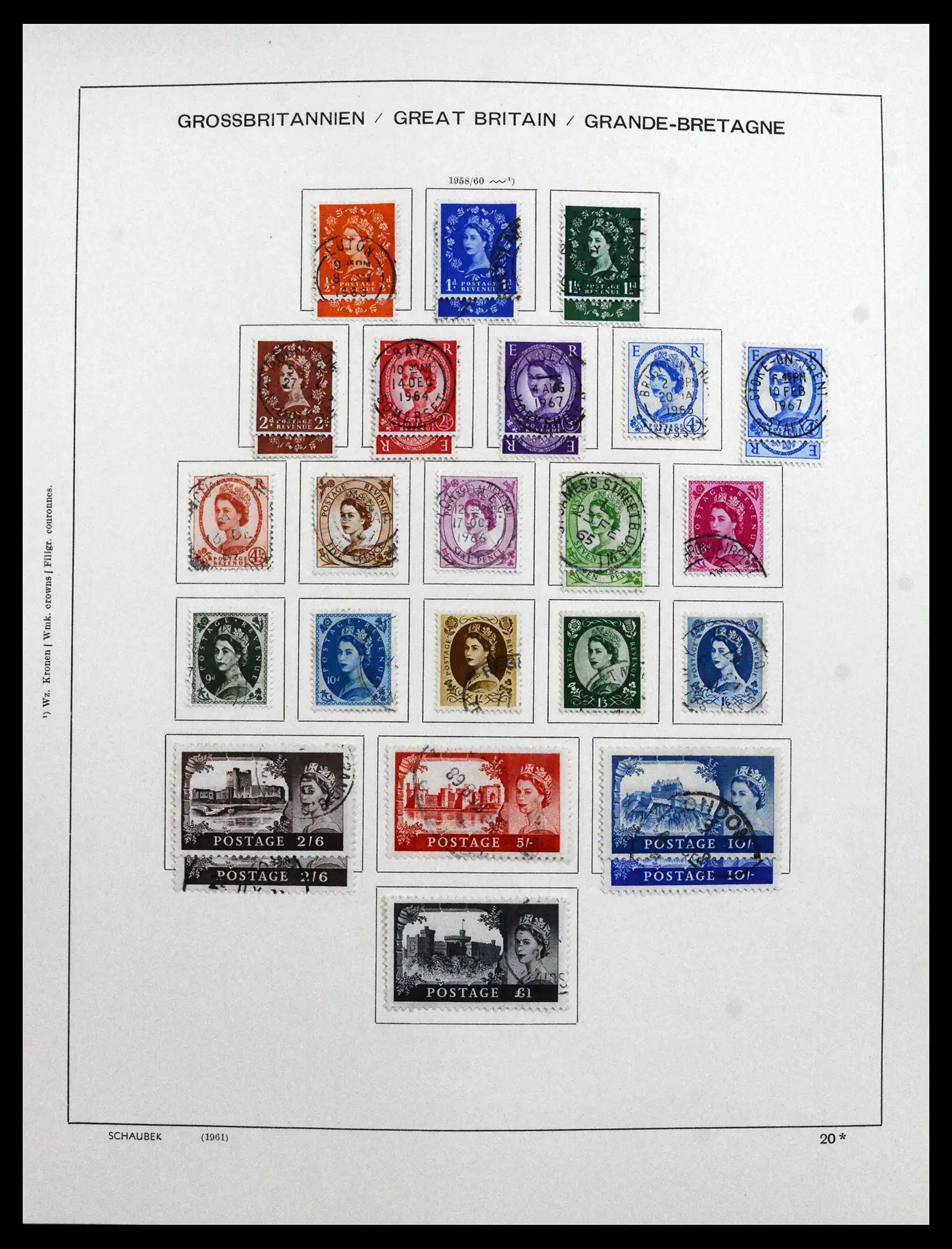 41867 0024 - Stamp collection 41867 Great Britain 1840-1981.