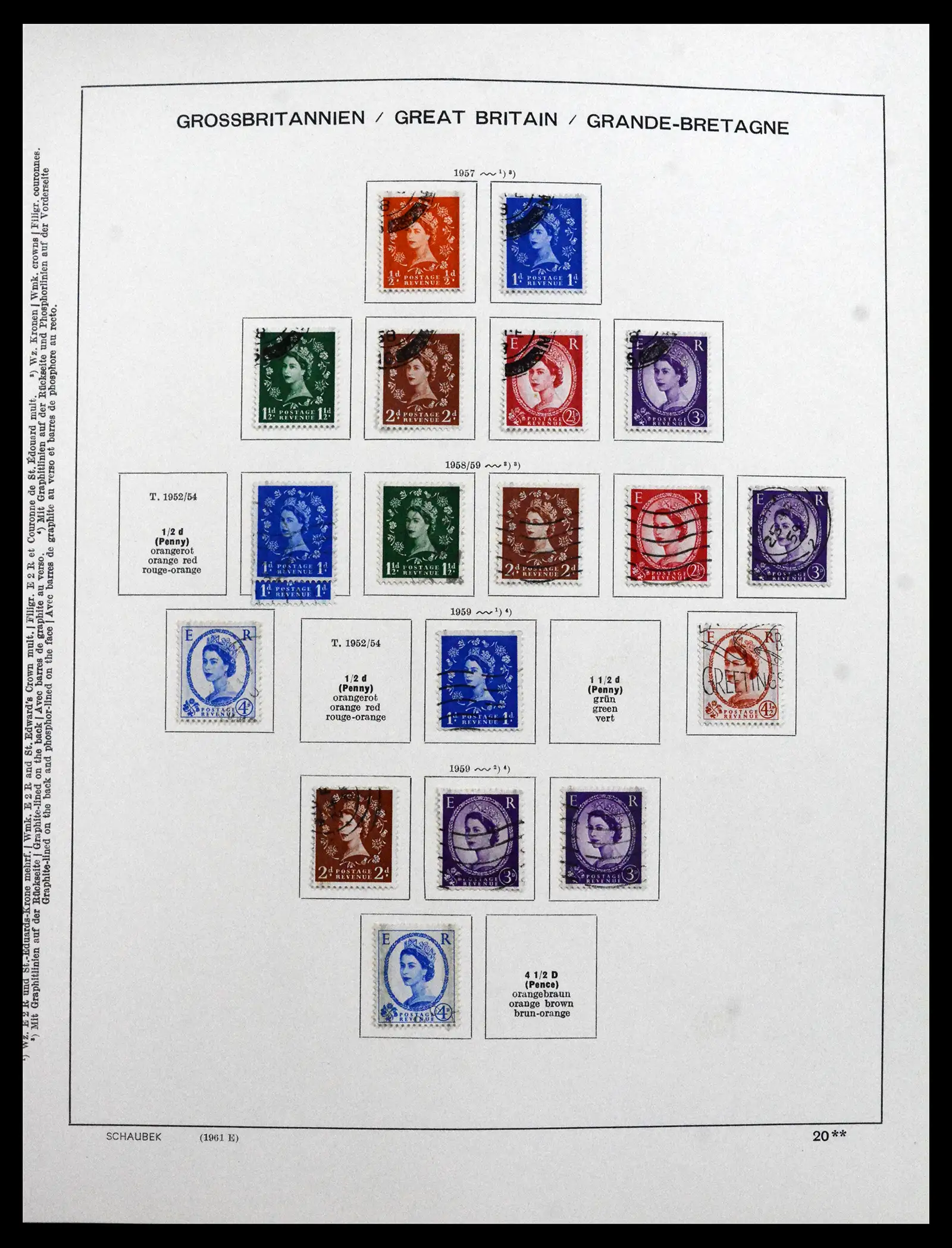 41867 0025 - Stamp collection 41867 Great Britain 1840-1981.