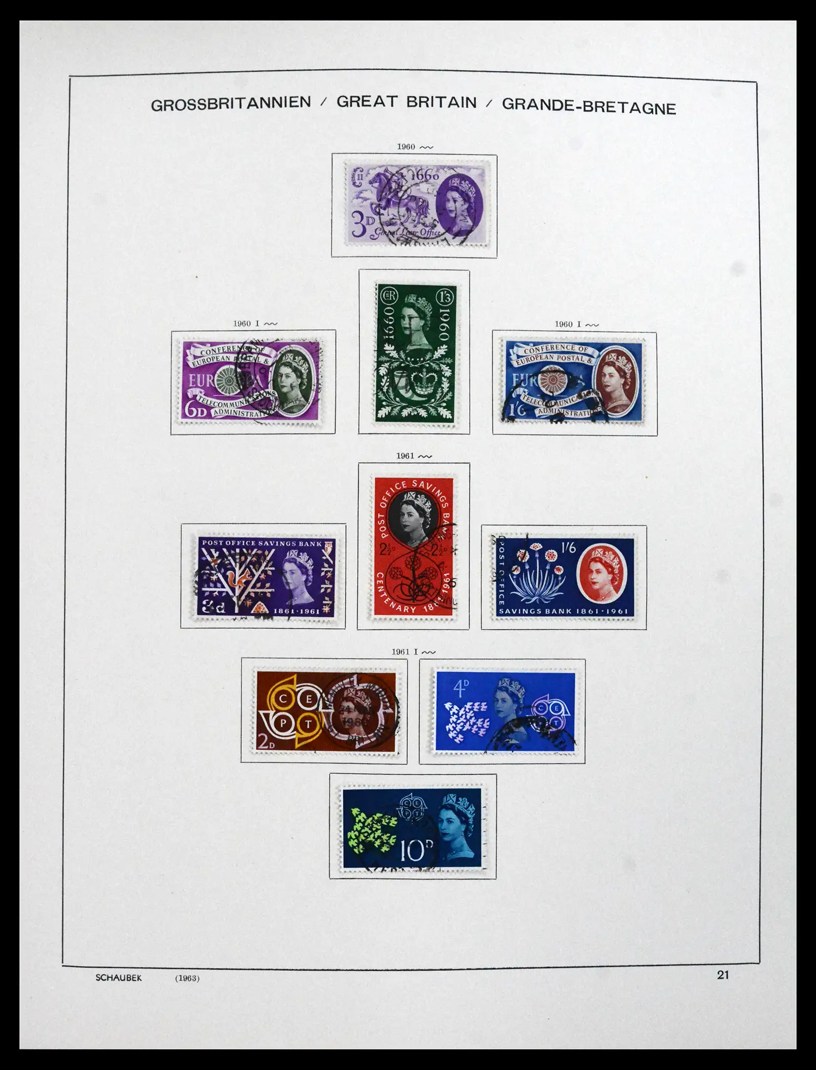41867 0027 - Stamp collection 41867 Great Britain 1840-1981.
