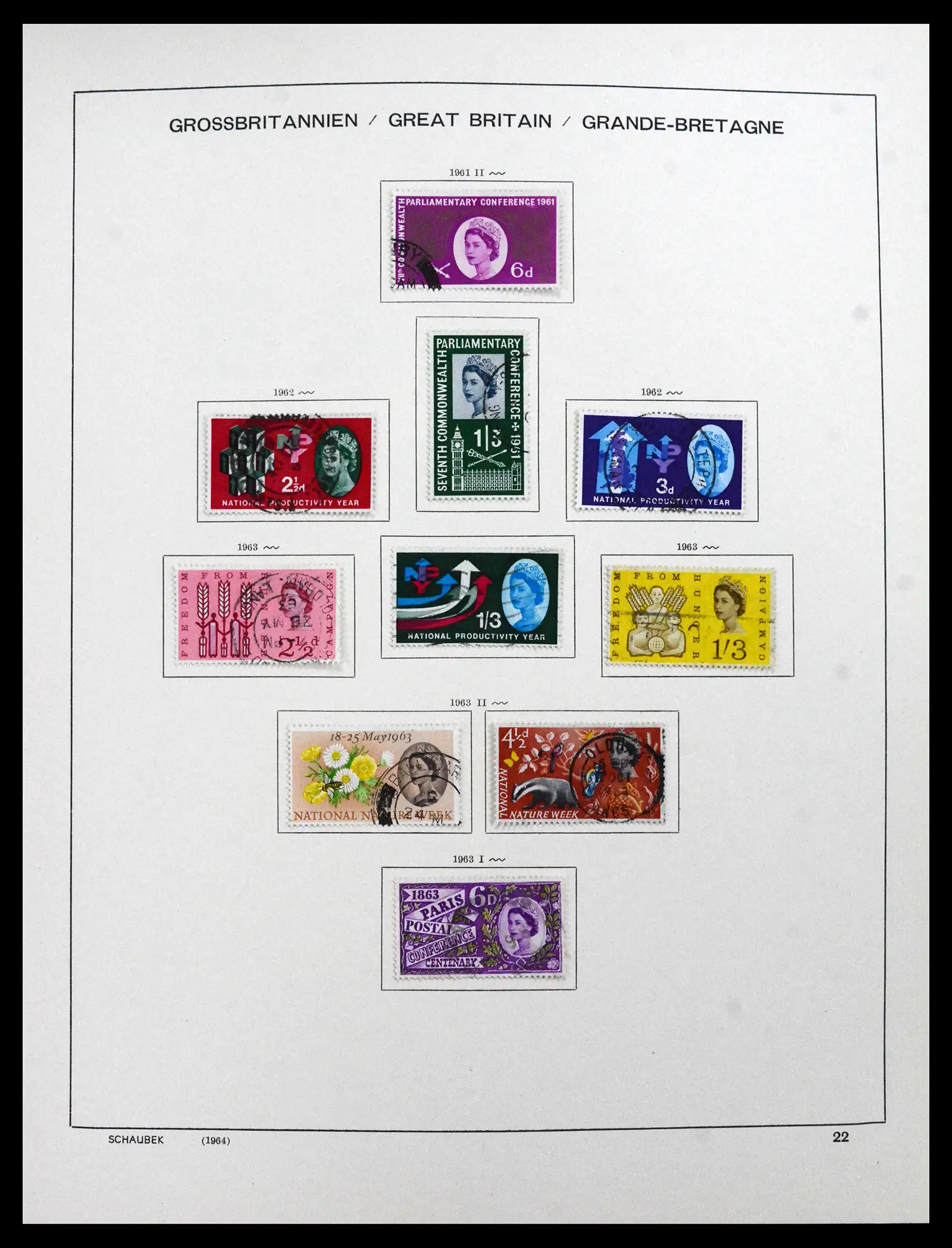 41867 0028 - Stamp collection 41867 Great Britain 1840-1981.