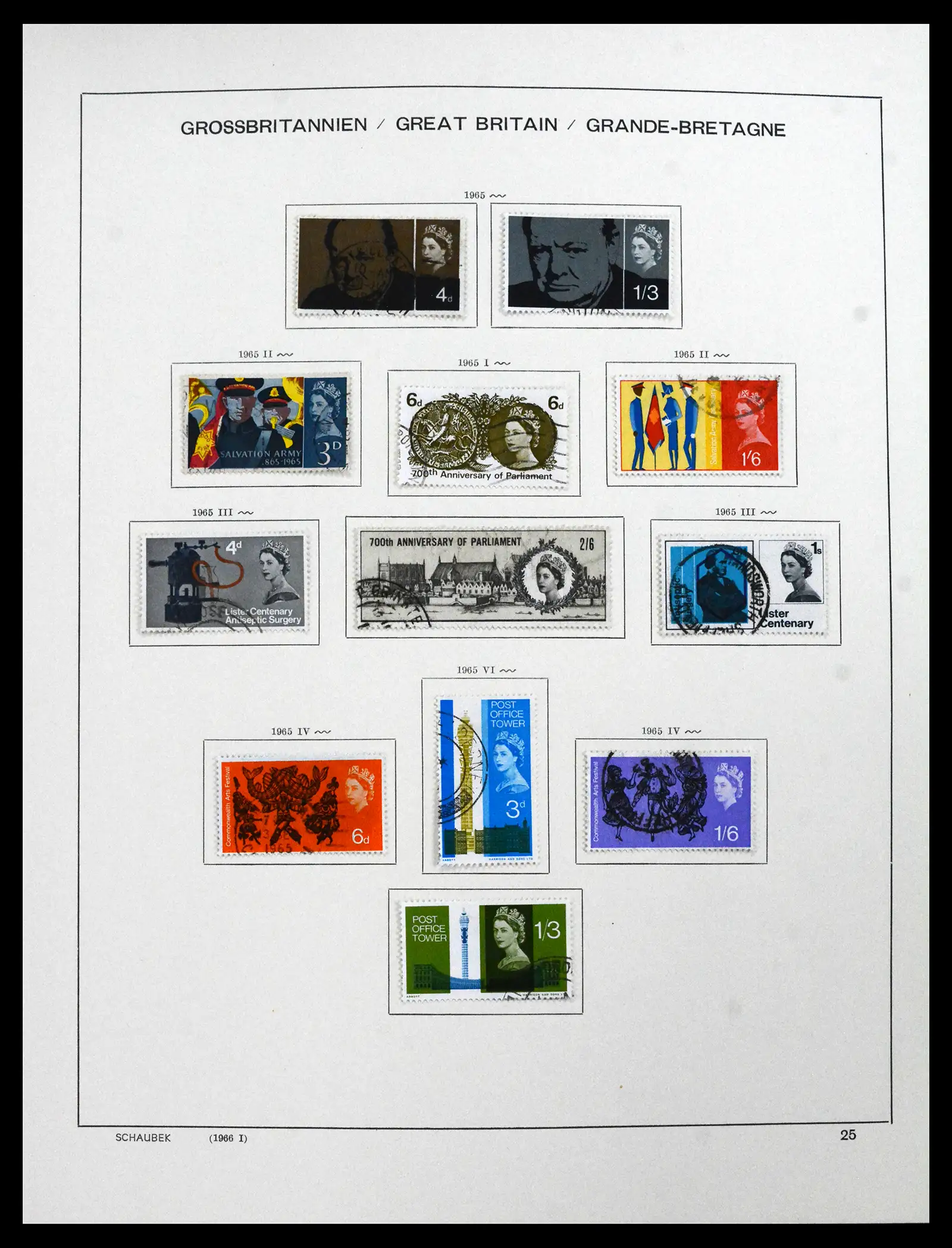 41867 0034 - Stamp collection 41867 Great Britain 1840-1981.