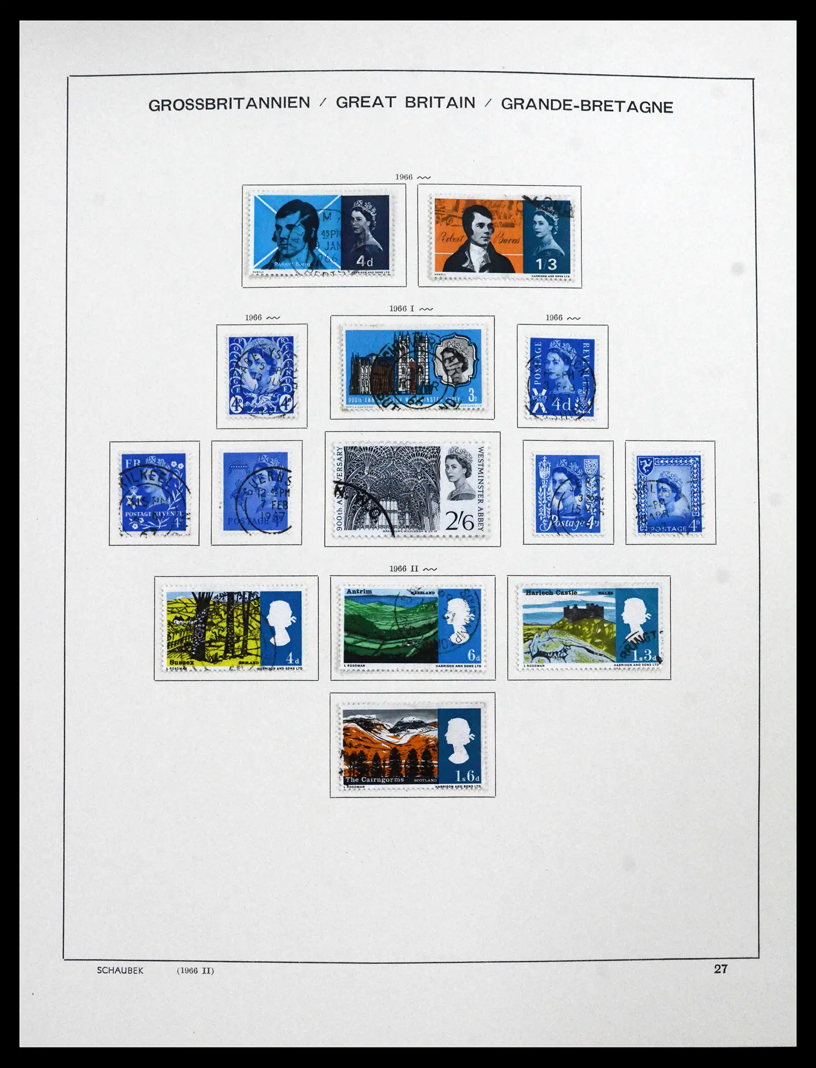 41867 0038 - Stamp collection 41867 Great Britain 1840-1981.