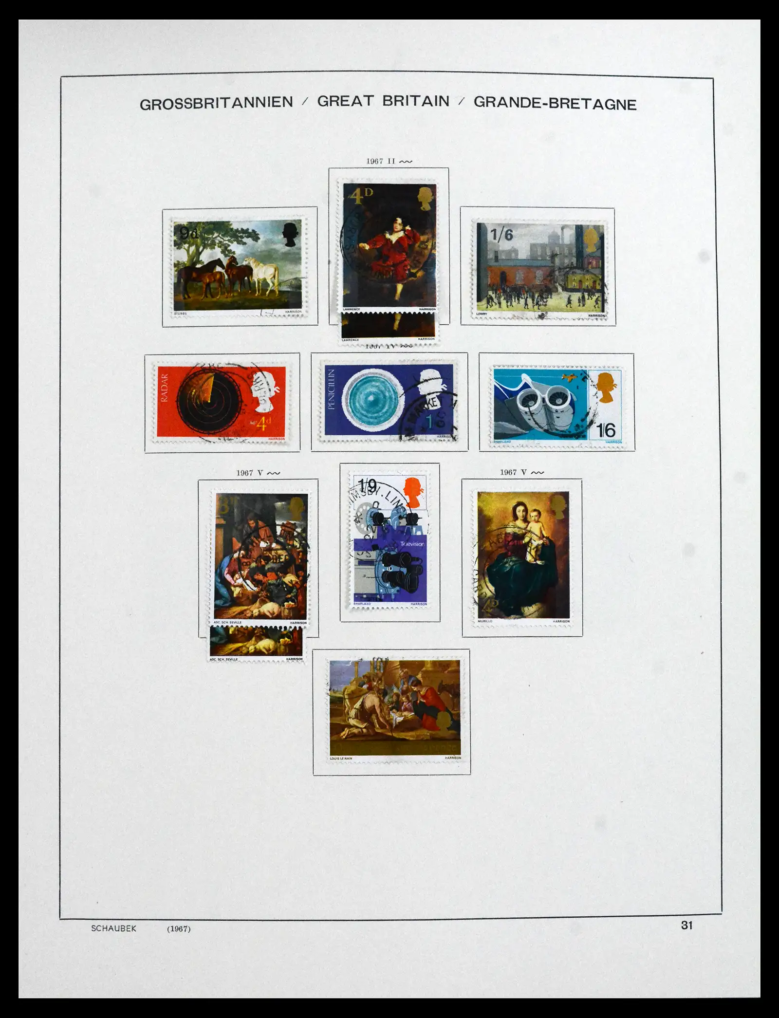 41867 0045 - Stamp collection 41867 Great Britain 1840-1981.