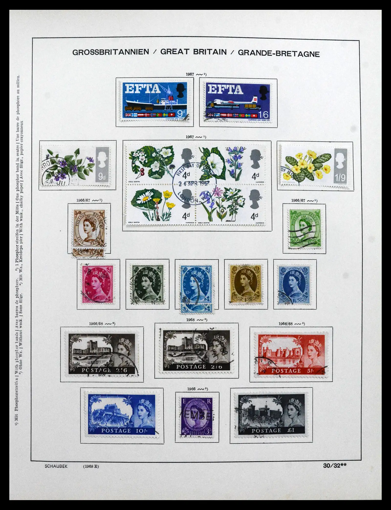 41867 0047 - Stamp collection 41867 Great Britain 1840-1981.