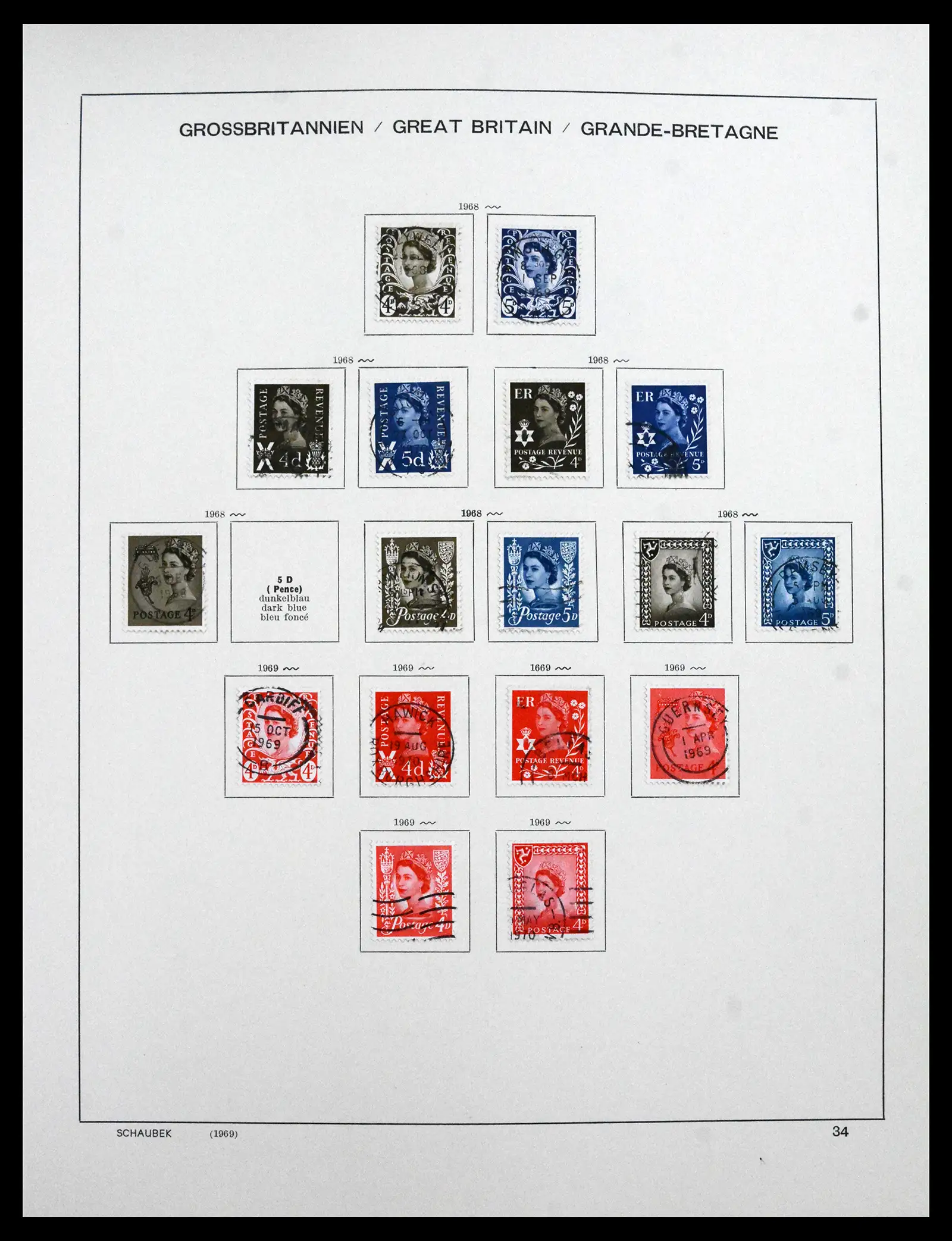 41867 0050 - Stamp collection 41867 Great Britain 1840-1981.