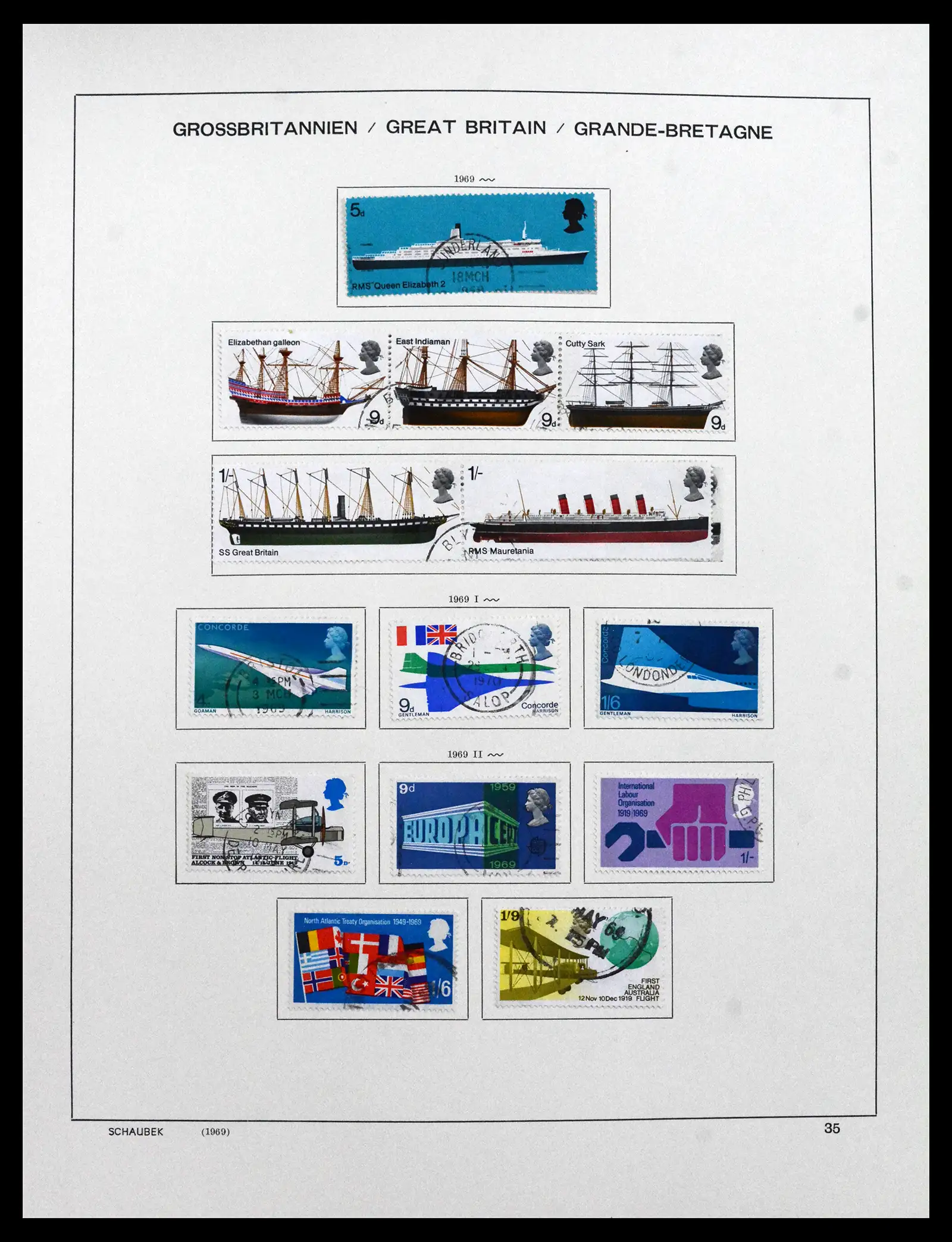 41867 0052 - Stamp collection 41867 Great Britain 1840-1981.