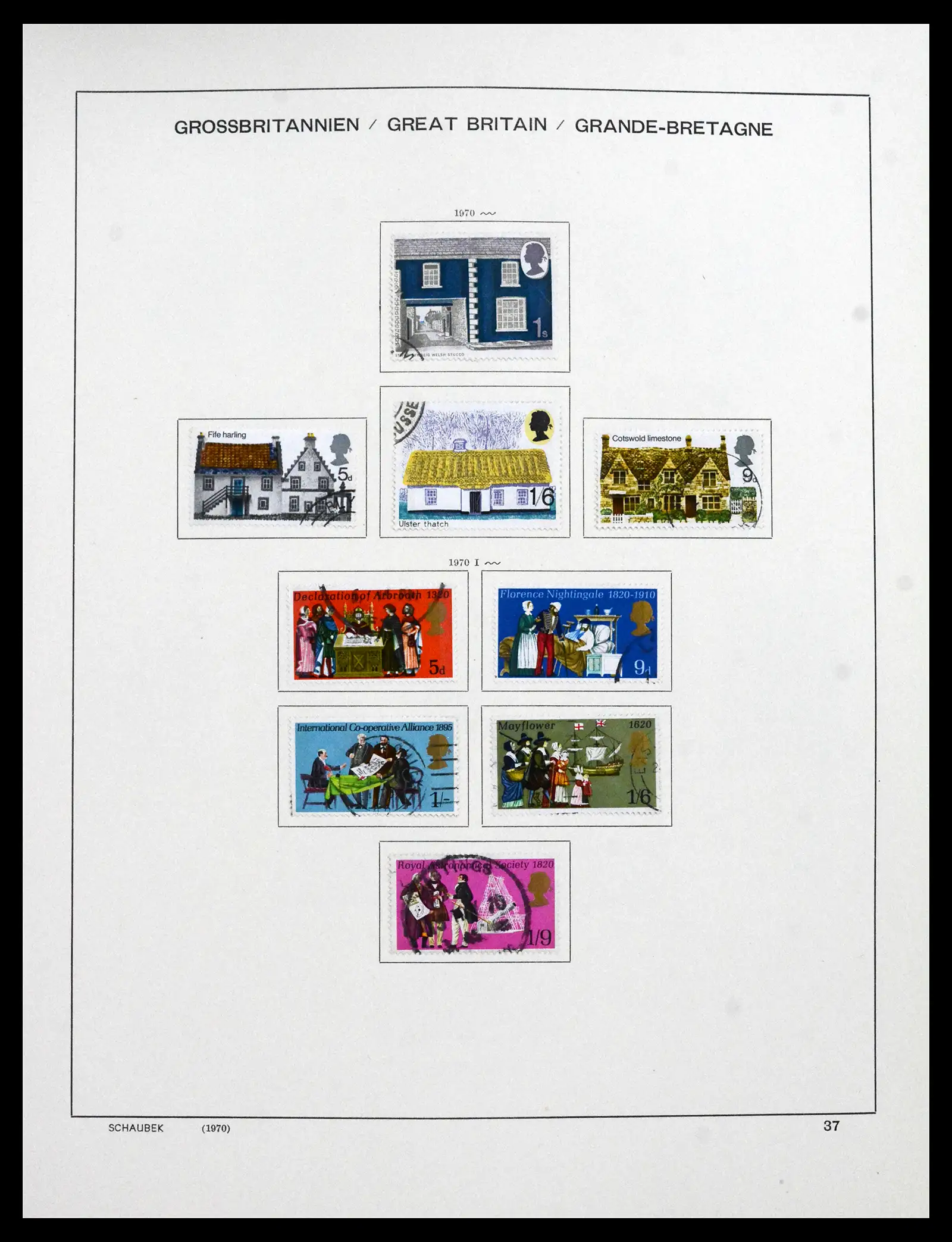 41867 0054 - Stamp collection 41867 Great Britain 1840-1981.