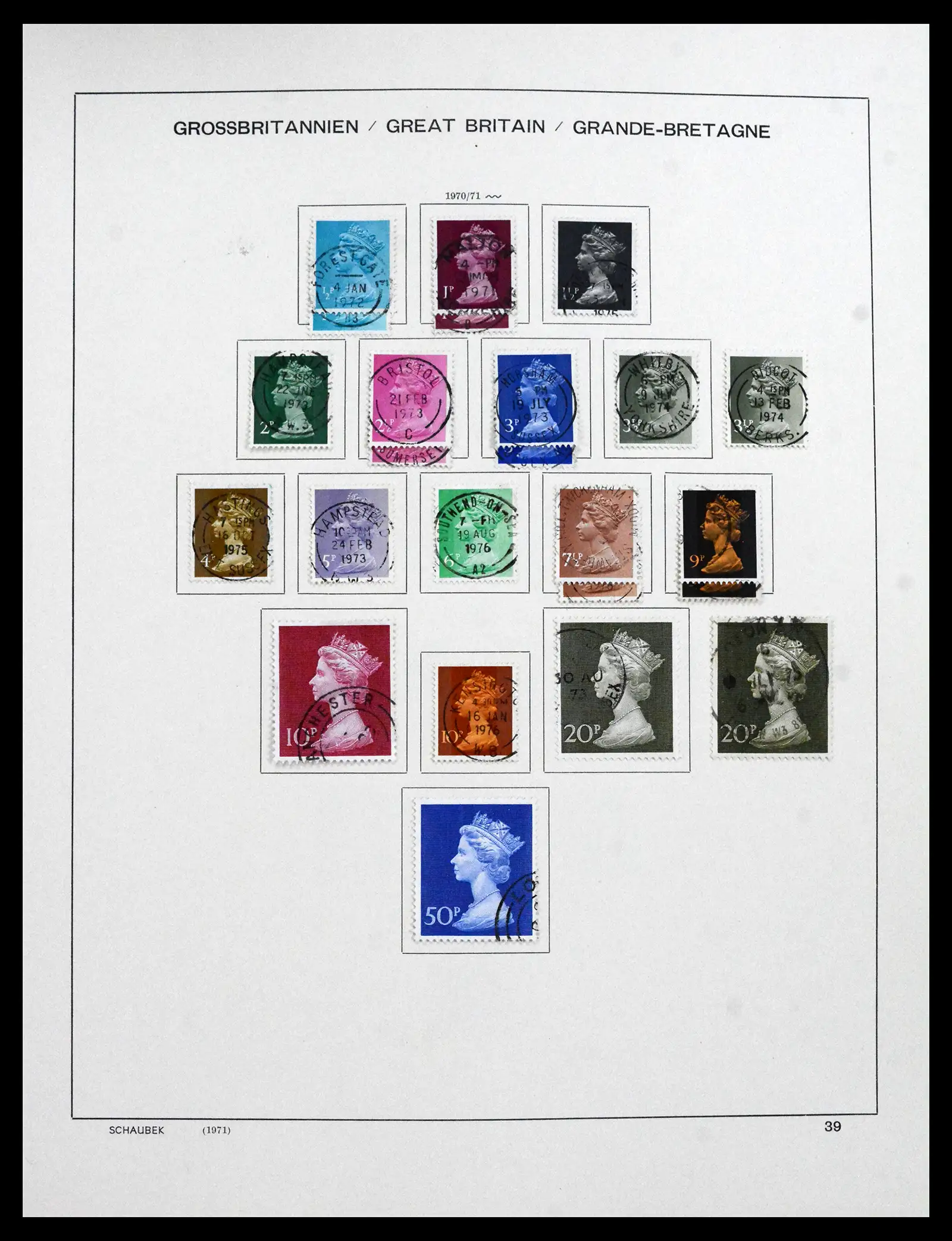 41867 0056 - Stamp collection 41867 Great Britain 1840-1981.