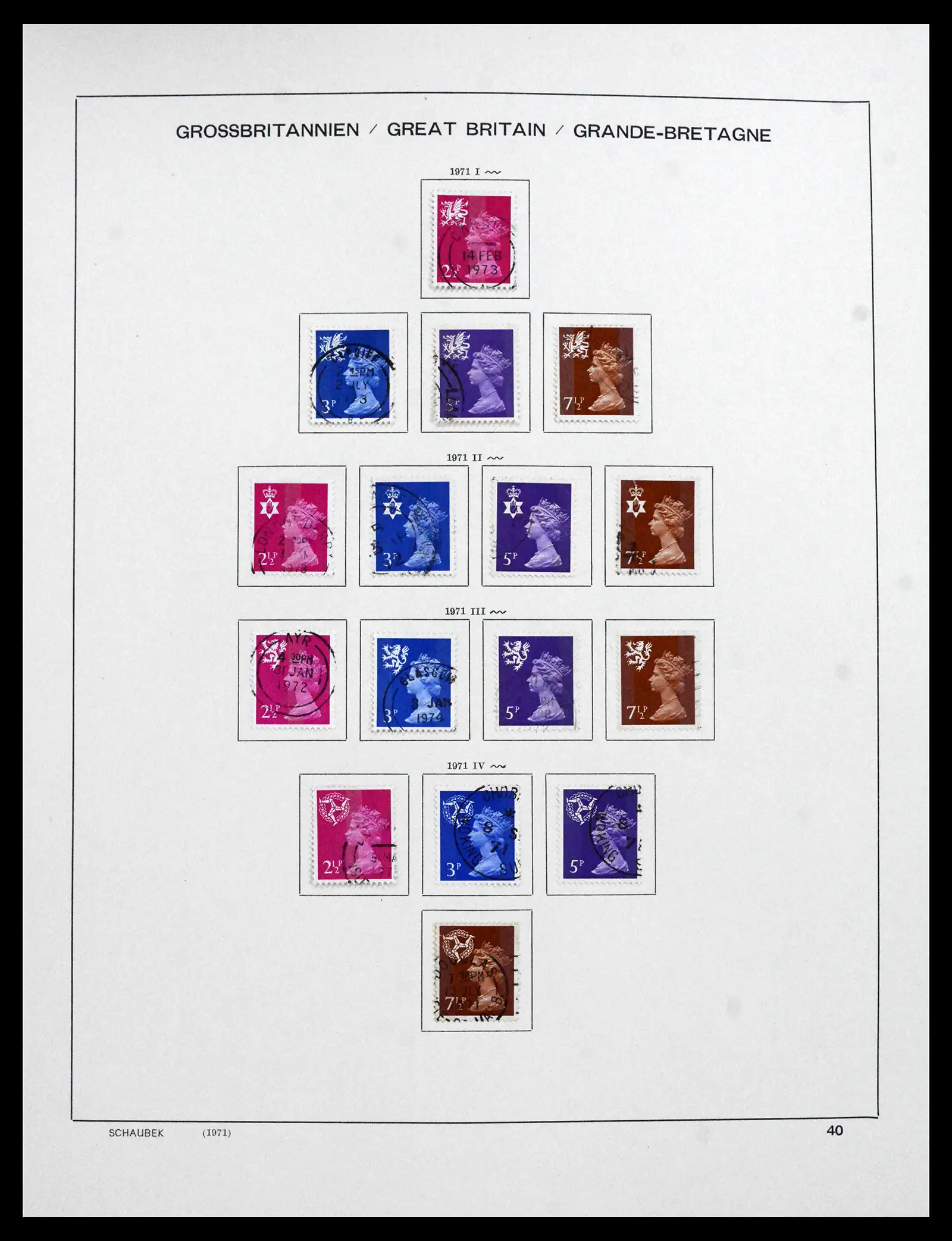 41867 0057 - Stamp collection 41867 Great Britain 1840-1981.