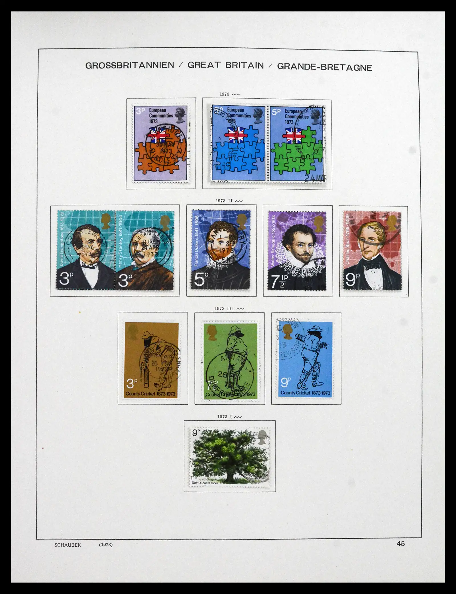 41867 0062 - Stamp collection 41867 Great Britain 1840-1981.