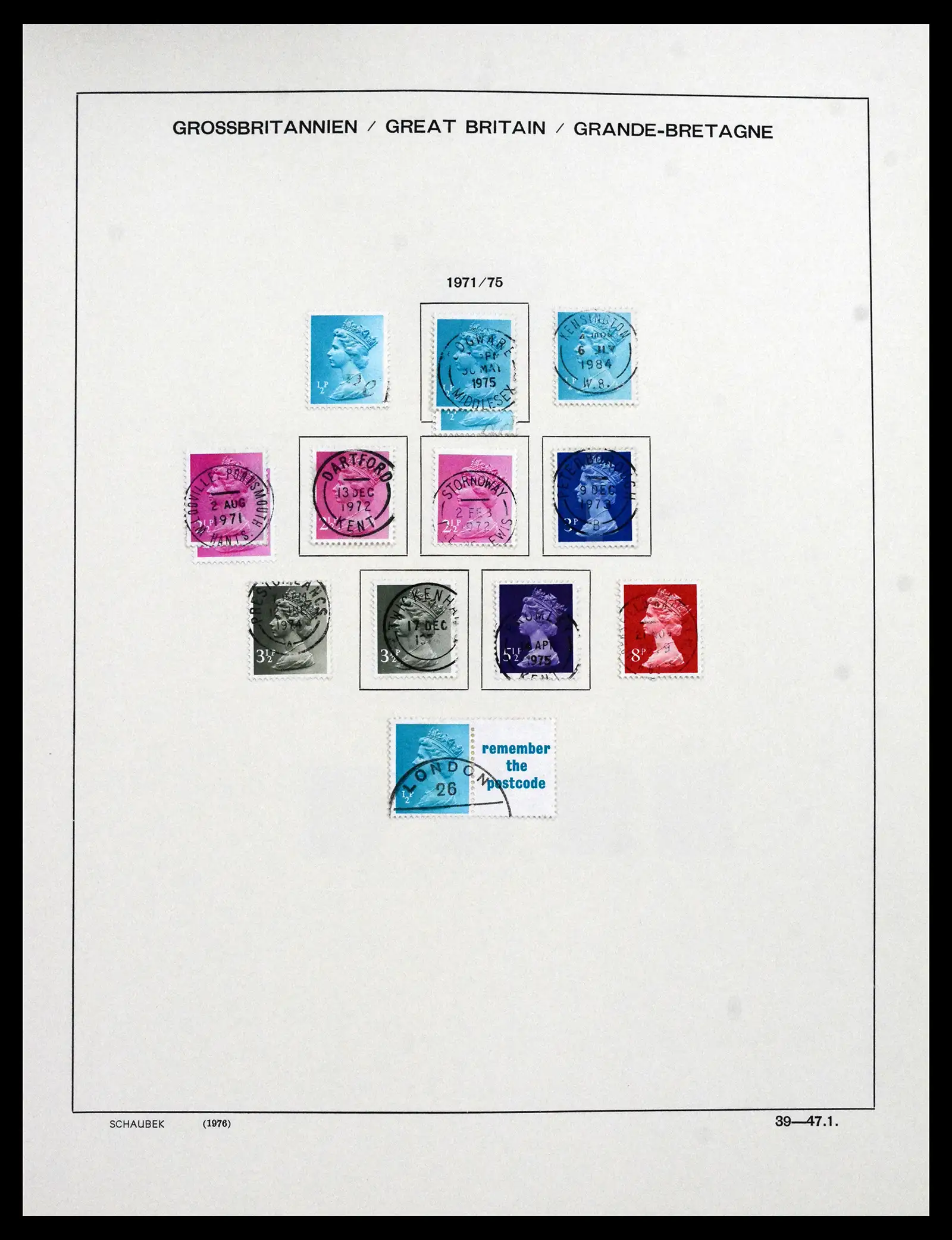 41867 0065 - Stamp collection 41867 Great Britain 1840-1981.